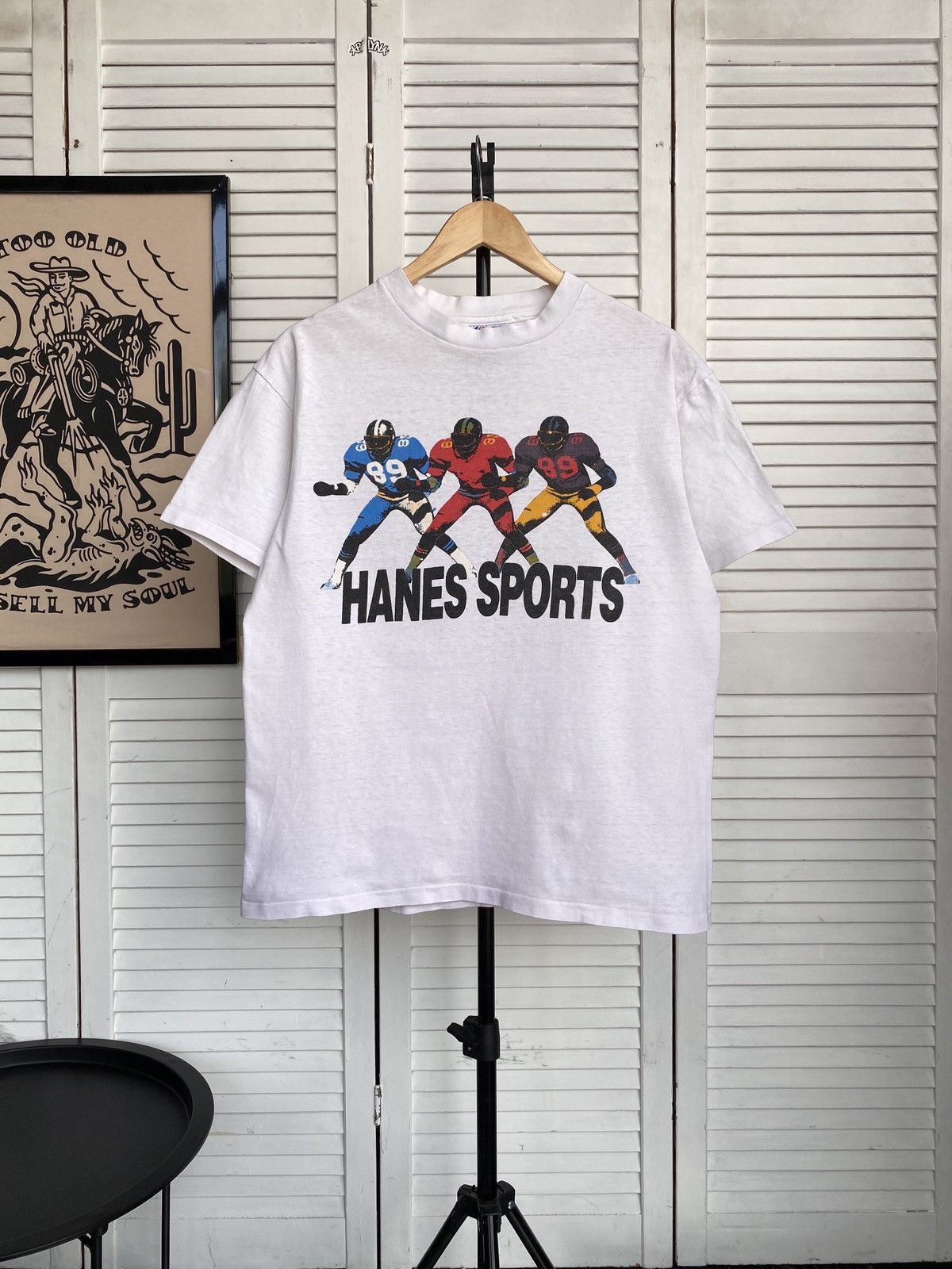 Hanes × Vintage Vintage Hanes Sport Football Best Team Befy Tee Shirt USA Size US M / EU 48-50 / 2 - 1 Thumbnail