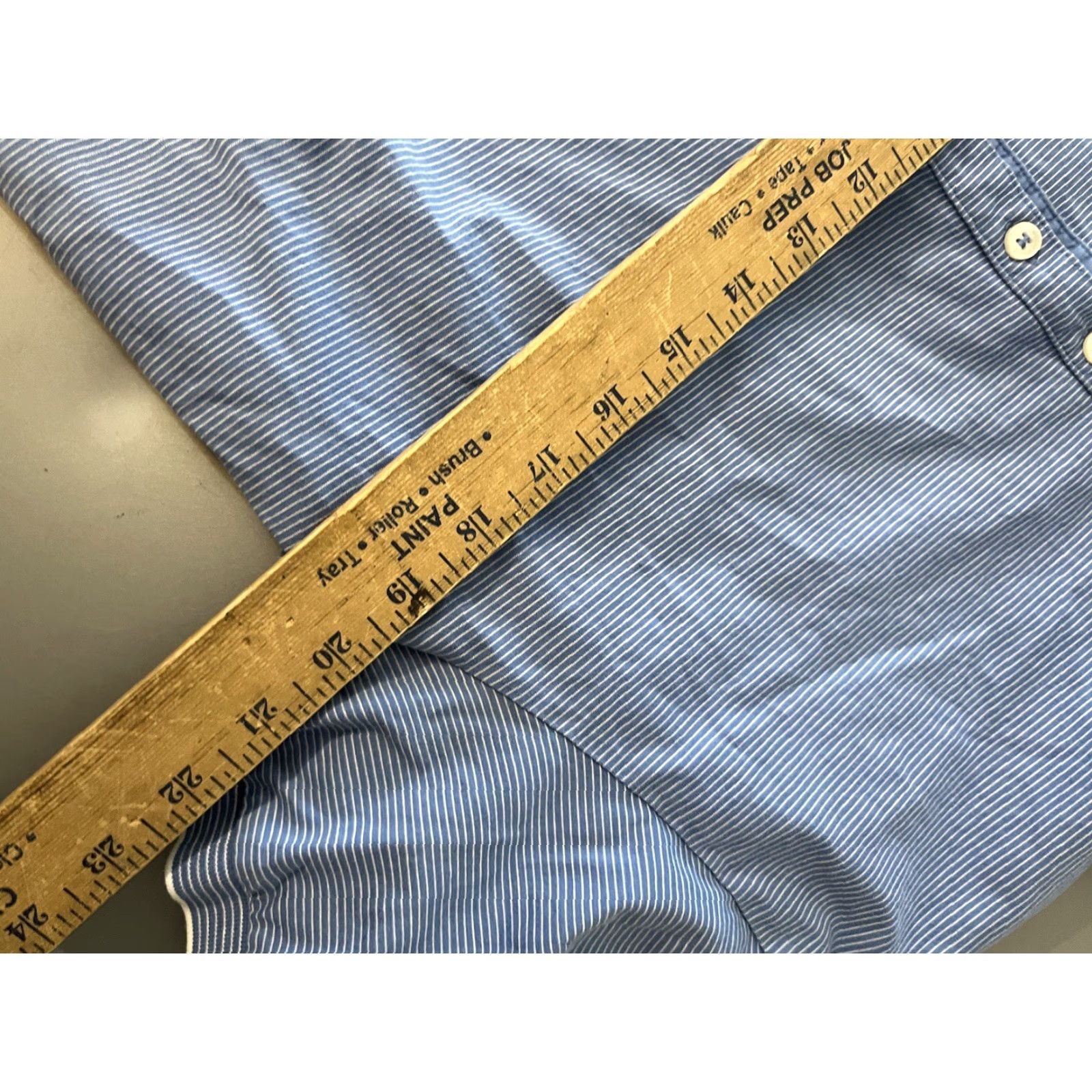 Hugo Boss VINTAGE Hugo Boss Polo Shirt - Men - Size M - Blue White Striped - Short Sleeve - 90s/Instrumental Style Size US M / EU 48-50 / 2 - 6 Thumbnail