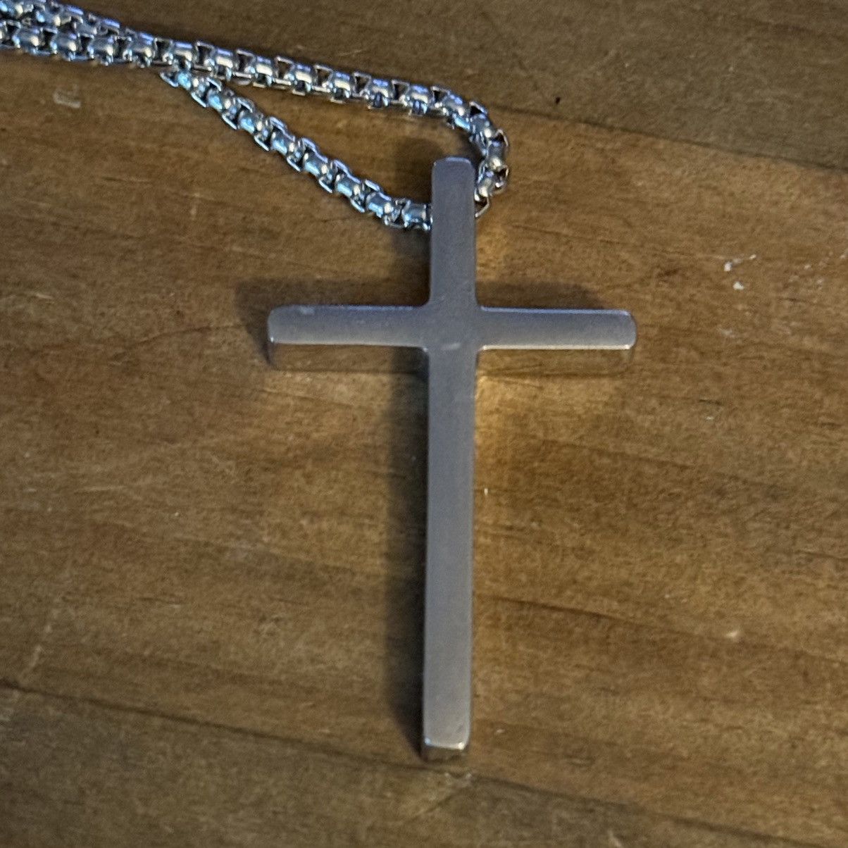 Other Men’s silver tone cross pendant necklace Size ONE SIZE - 5 Thumbnail