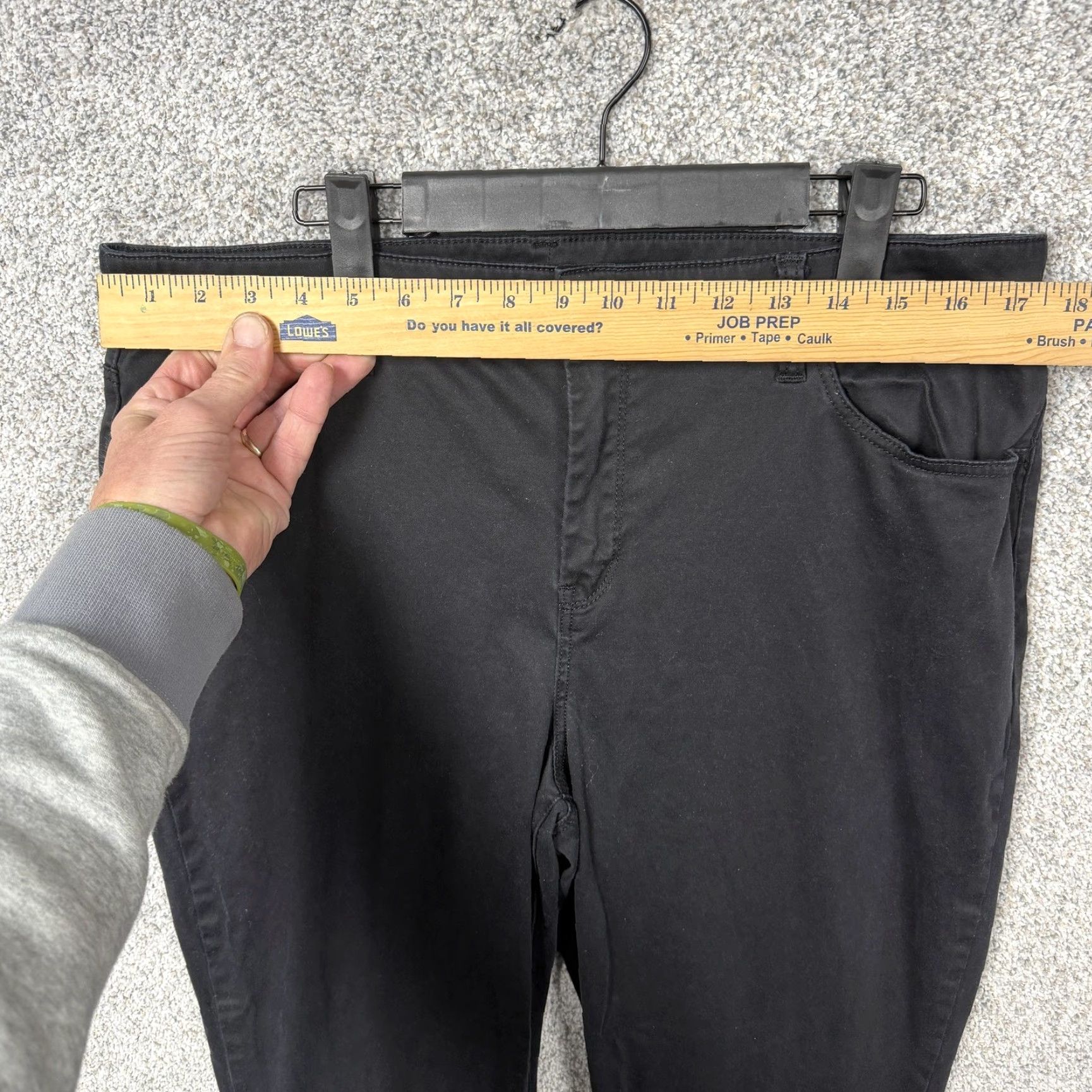 Vintage Chico's Pants Women's Black Girlfriend Slim Leg Ankle Stretch Twill Pockets Casual Size 26" / US 2 / IT 38 - 2 Thumbnail