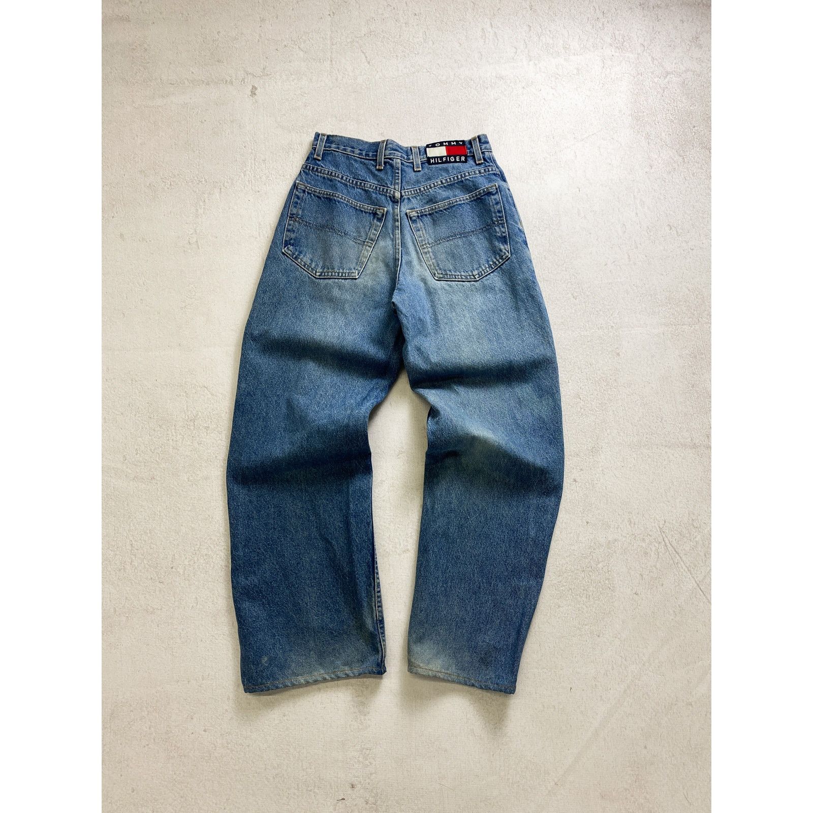 Tommy Hilfiger Vintage 90s Tommy Hilfiger Wide Leg Jeans - Women's 28x30 Size US 28 / EU 44 - 2 Thumbnail