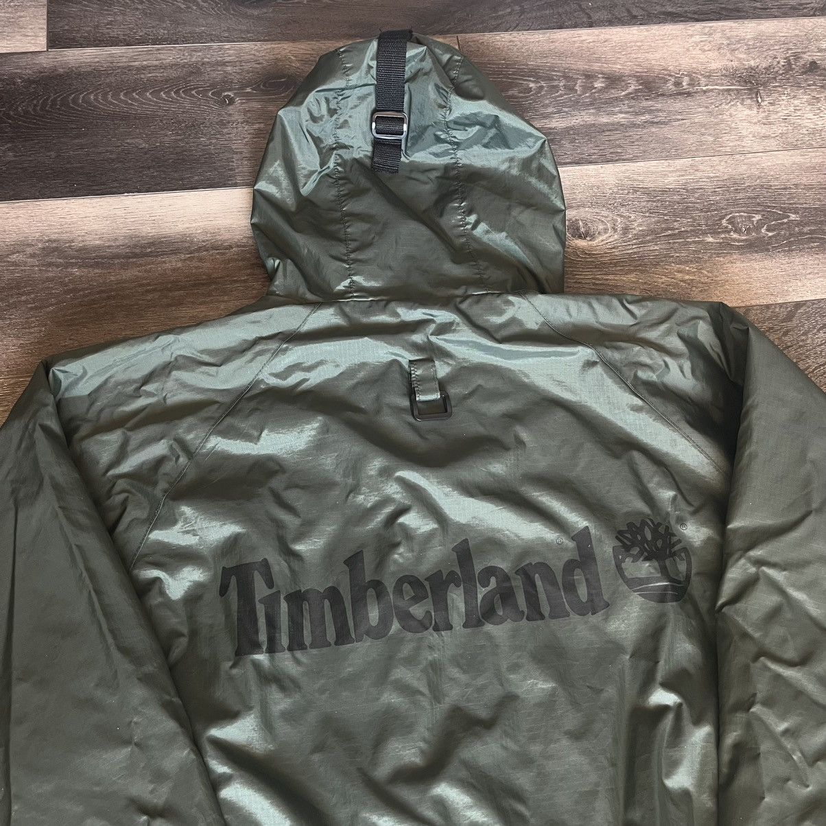 Timberland × Vintage Vintage 2000s Timberland Weathergear Windbreaker Hood Jacket Size US M / EU 48-50 / 2 - 3 Thumbnail