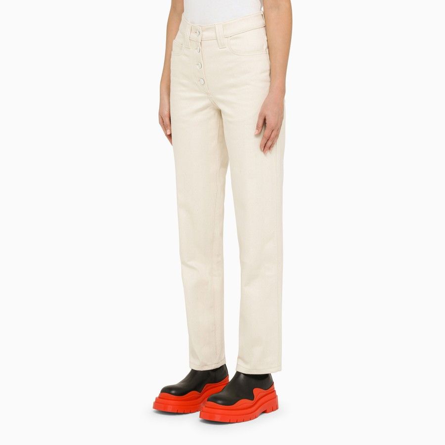 Sunnei o1d2blof1024 Cotton Jeans In Beige Size 30" / US 8 / IT 44 - 3 Thumbnail