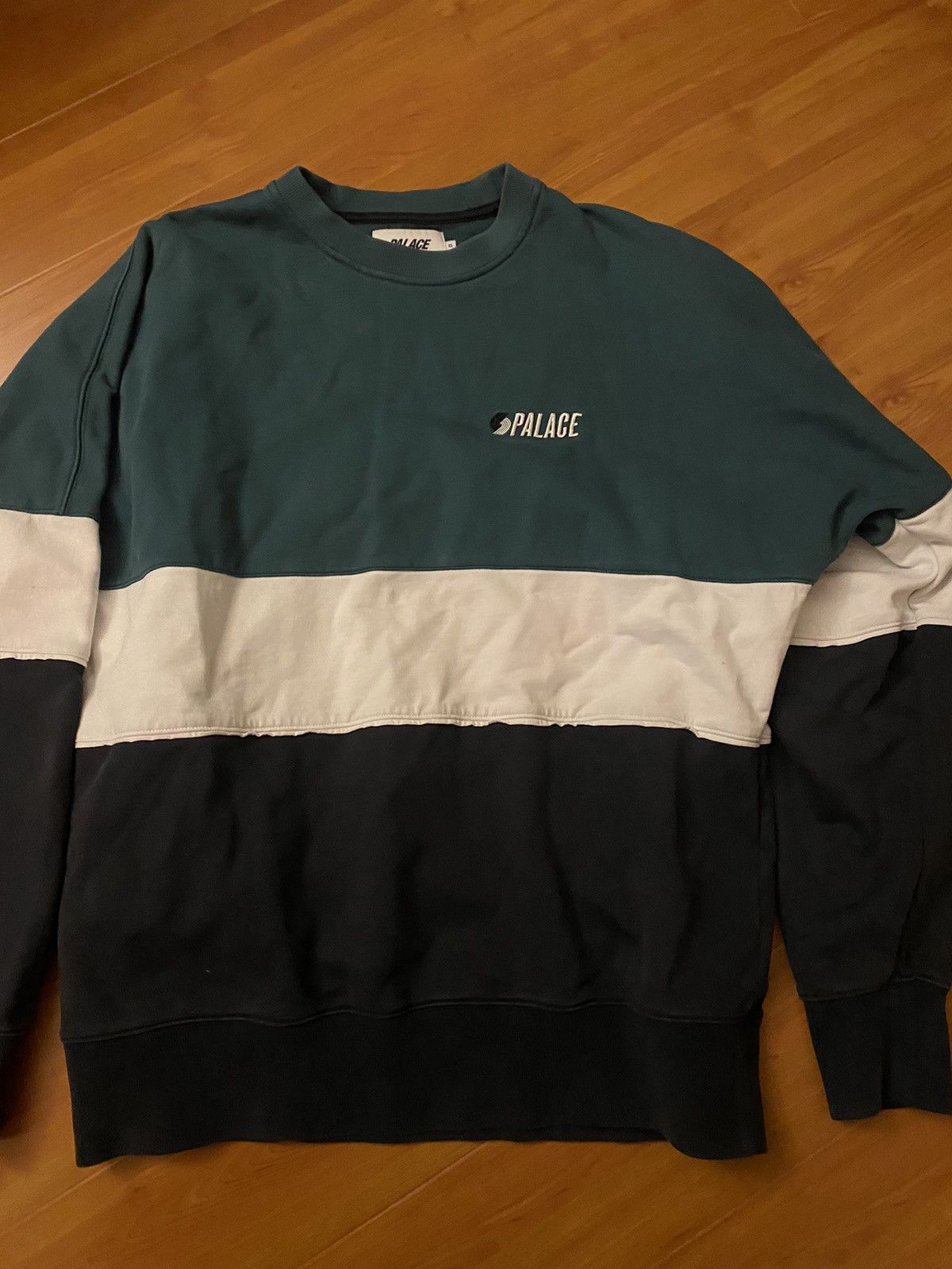 image of Palace Blazed Portland Trail Blazers Crewneck in Green, Men's (Size XL)