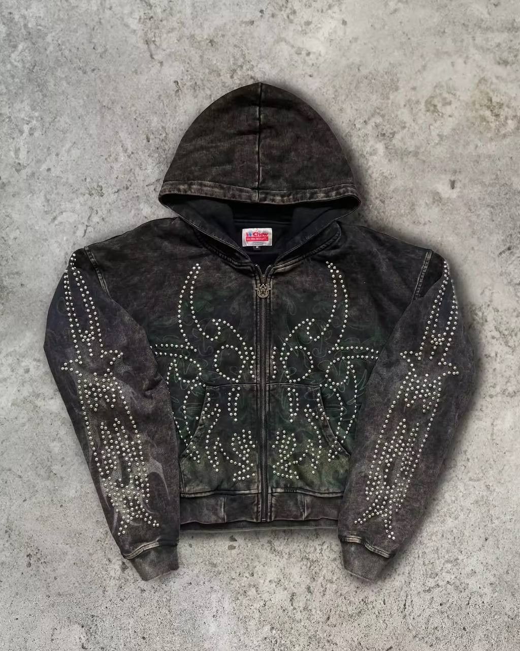 Japanese Brand × Vintage y2k street faded hooded sweatshirt Size US L / EU 52-54 / 3 - 1 Thumbnail