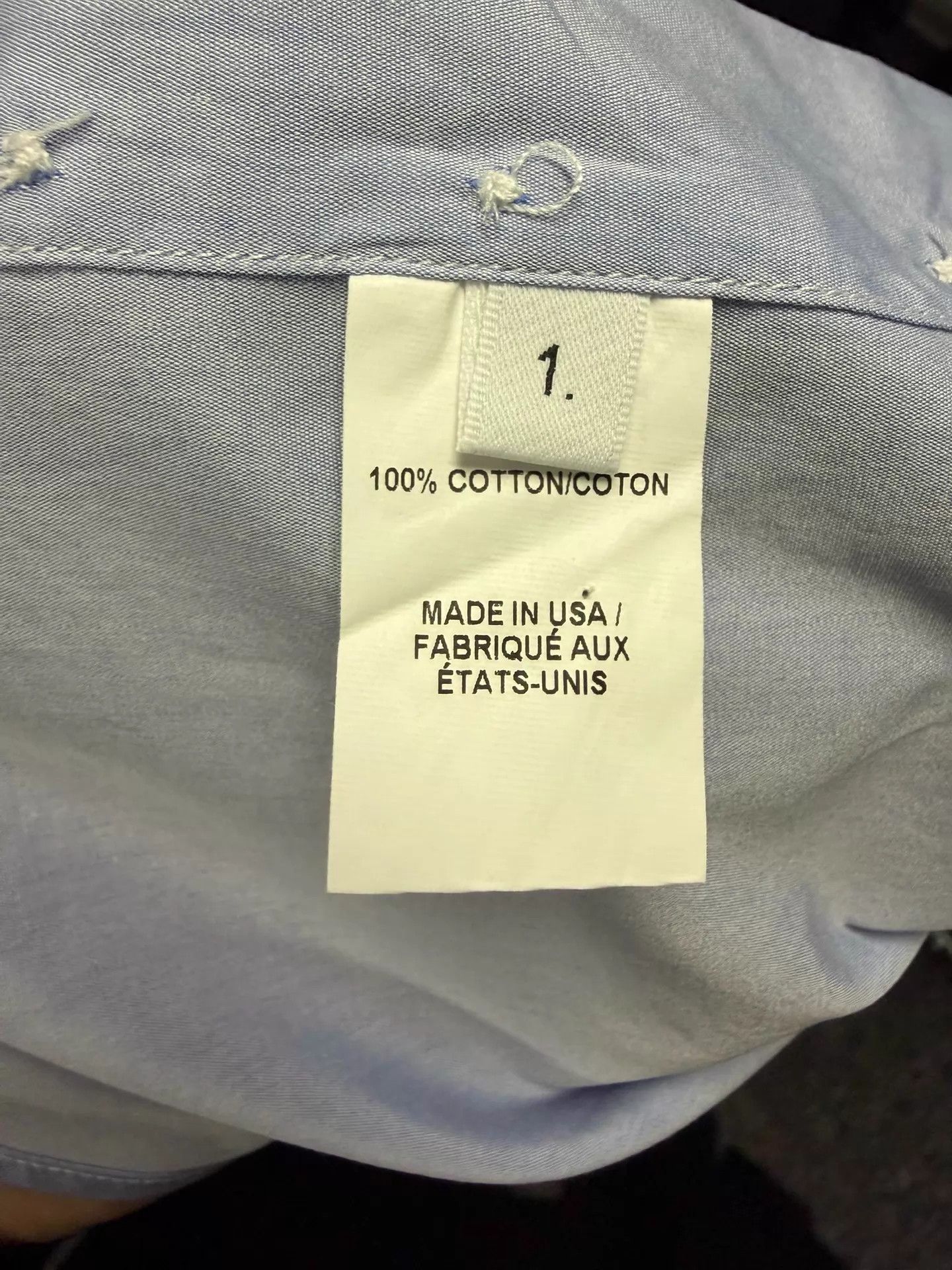 Thom Browne Thom Browne Classic Double Sleeve Tab Shirt Blue Size1 Size US S / EU 44-46 / 1 - 5 Thumbnail