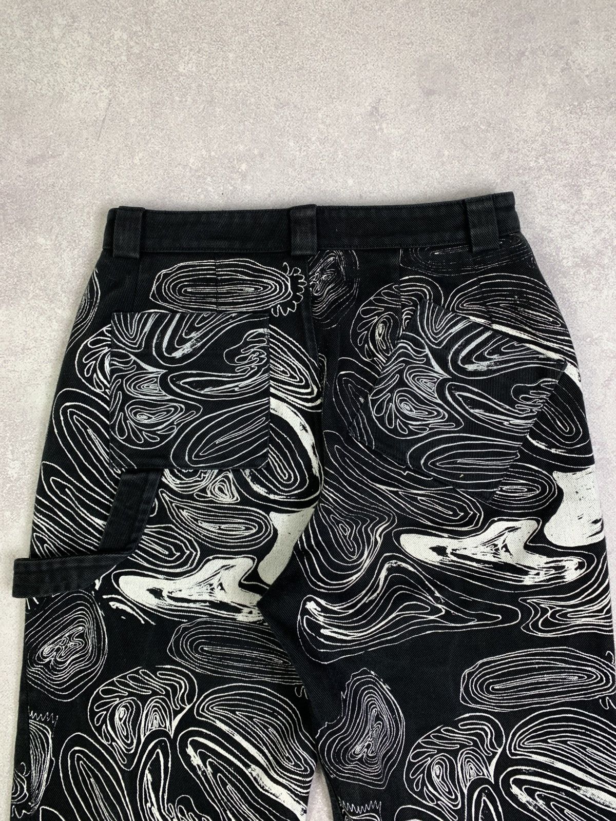 Drain Gang Archive Claire Barrow Flared Jeans Size 27" / US 4 / IT 40 - 15 Thumbnail