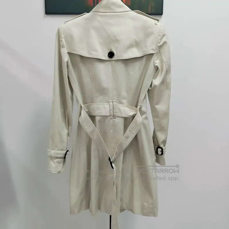 Burberry Burberry Khaki Cotton Women's Trench Coat. Size S / US 4 / IT 40 - 2 Thumbnail