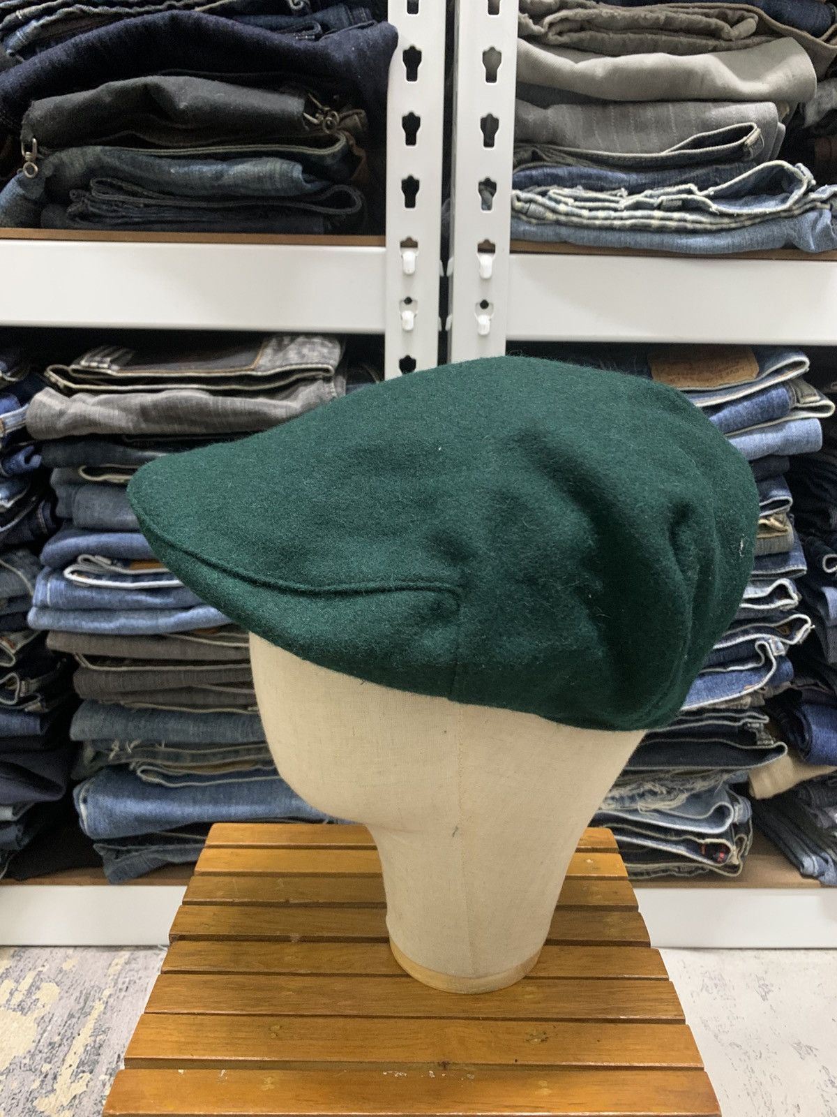 Vintage Vintage An Irish Blessing Green Wool Flatcap Hat Size ONE SIZE - 3 Thumbnail
