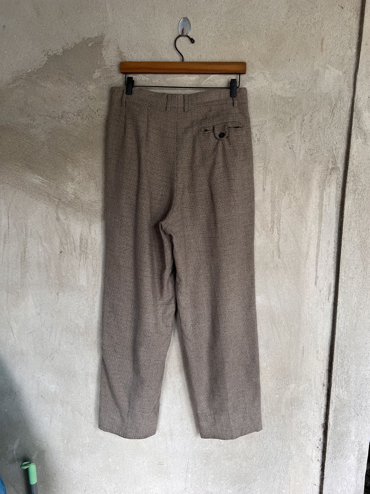 Tete Homme Tete Homme Kazutaka Katoh Wool Baggy Pant Size US 31 - 6 Thumbnail