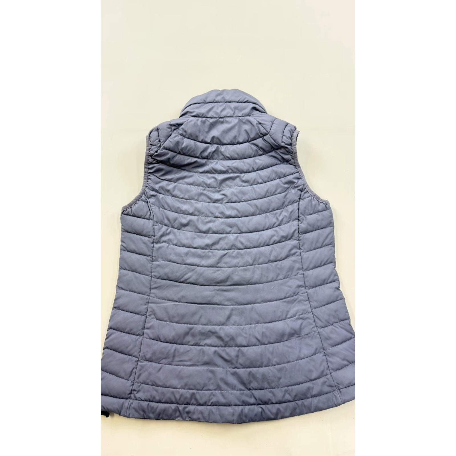 Vintage Columbia Vest Womens Medium Gray Omni-Heat Quilted Puffer Zip Pockets Fleece Size M / US 6-8 / IT 42-44 - 7 Thumbnail