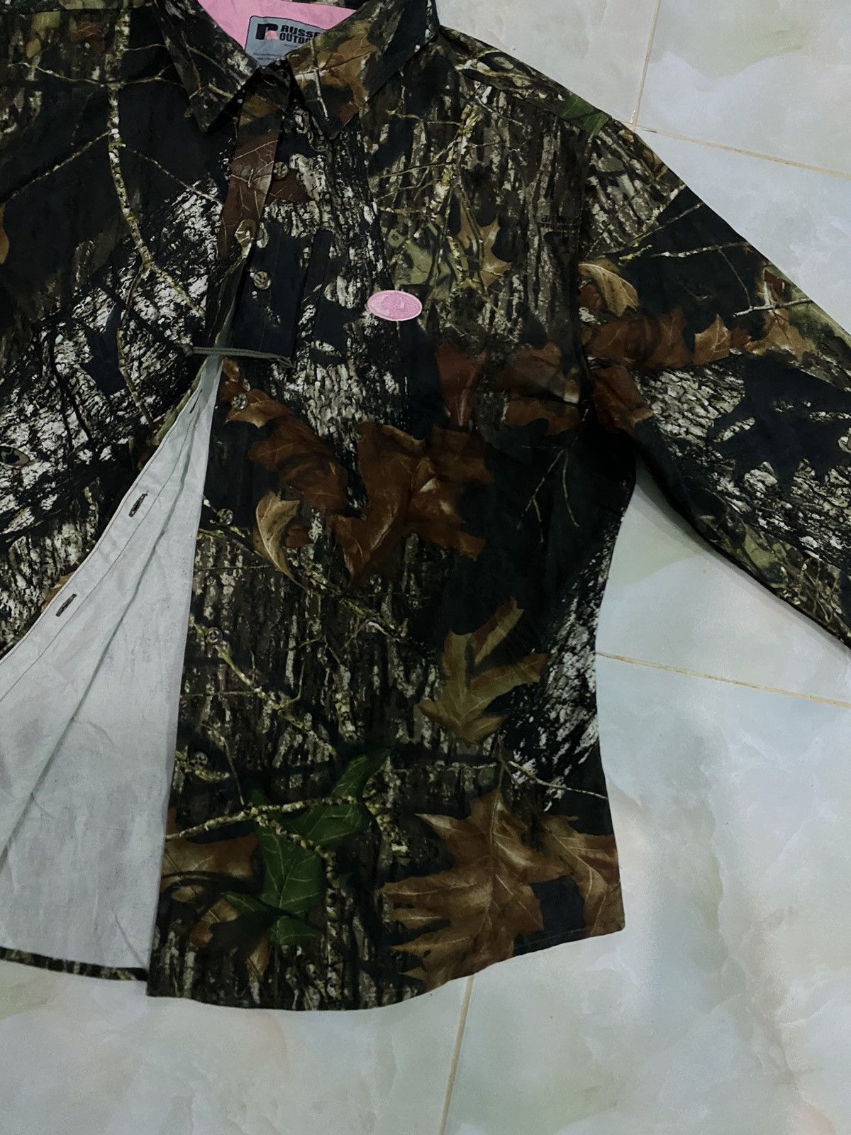 Mossy Oaks × Realtree × Russell Athletic VINTAGE Mossy Oaks X Russell Real tree Long sleeve camo Size XL / US 12-14 / IT 48-50 - 4 Thumbnail