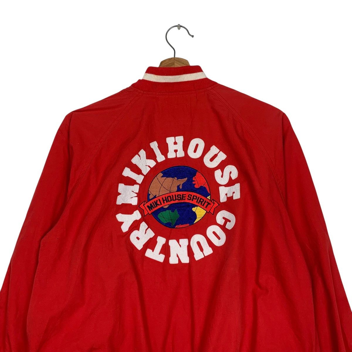 Japanese Brand Miki House Country Big Logo Varsity Jacket Size US M / EU 48-50 / 2 - 8 Thumbnail