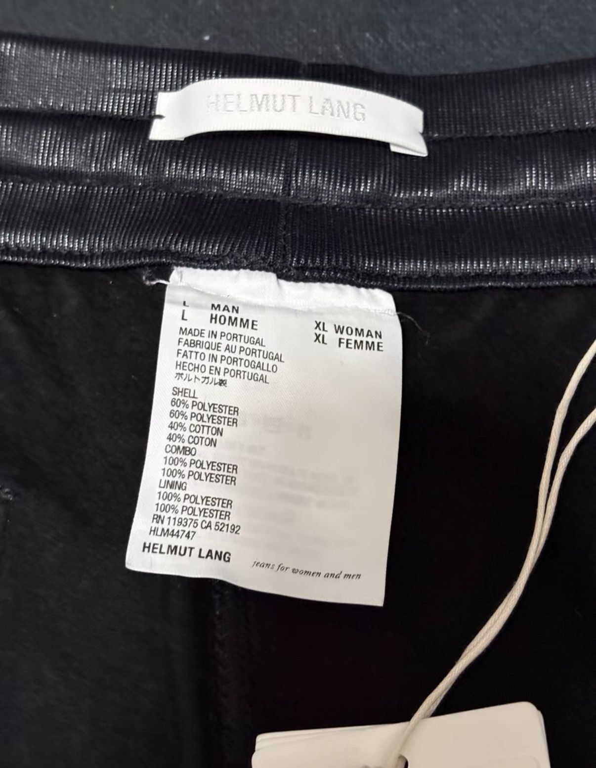 Helmut Lang Helmut Lang Basalt Black Special Material Sweatpants Size US 36 / EU 52 - 4 Thumbnail