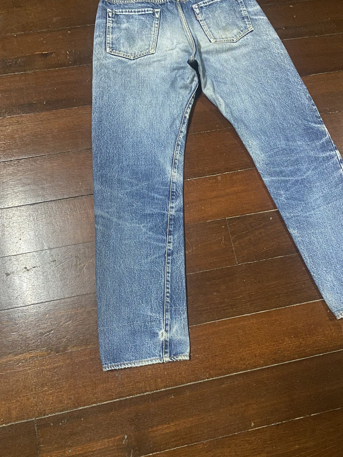 Pherrow's Pherrow’s Stormy Blue lot 404 Flared Denim Jeans distressed Size US 30 / EU 46 - 17 Thumbnail