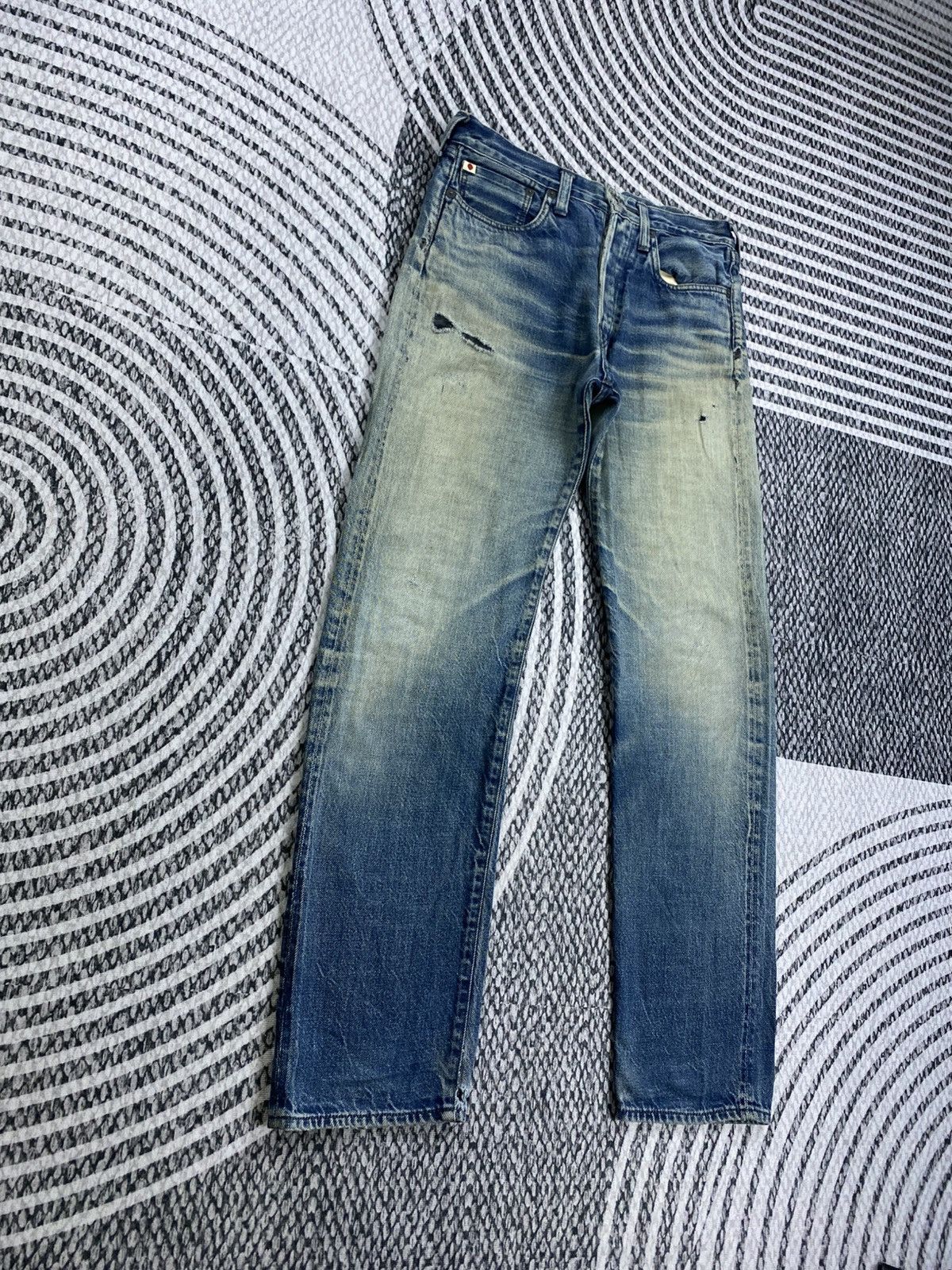 45rpm Vintage 45rpm Japan Distressed Denim Pants Size US 30 / EU 46 - 3 Thumbnail