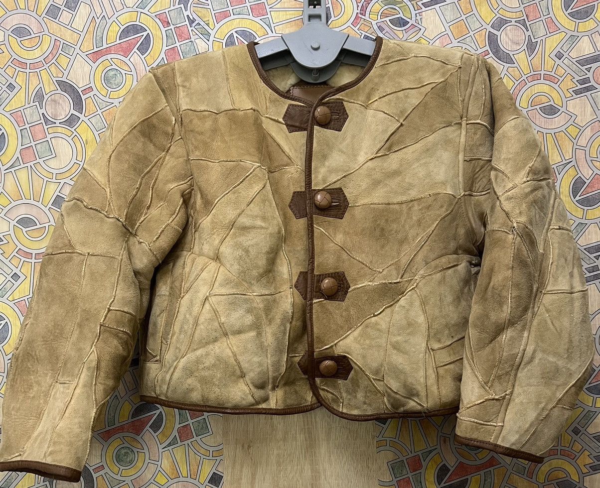 Hai Sporting Gear × Issey Miyake Vintage Rare Hai Sporting Gear Issey Sherpa PatchworkLeather Size US M / EU 48-50 / 2 - 3 Thumbnail