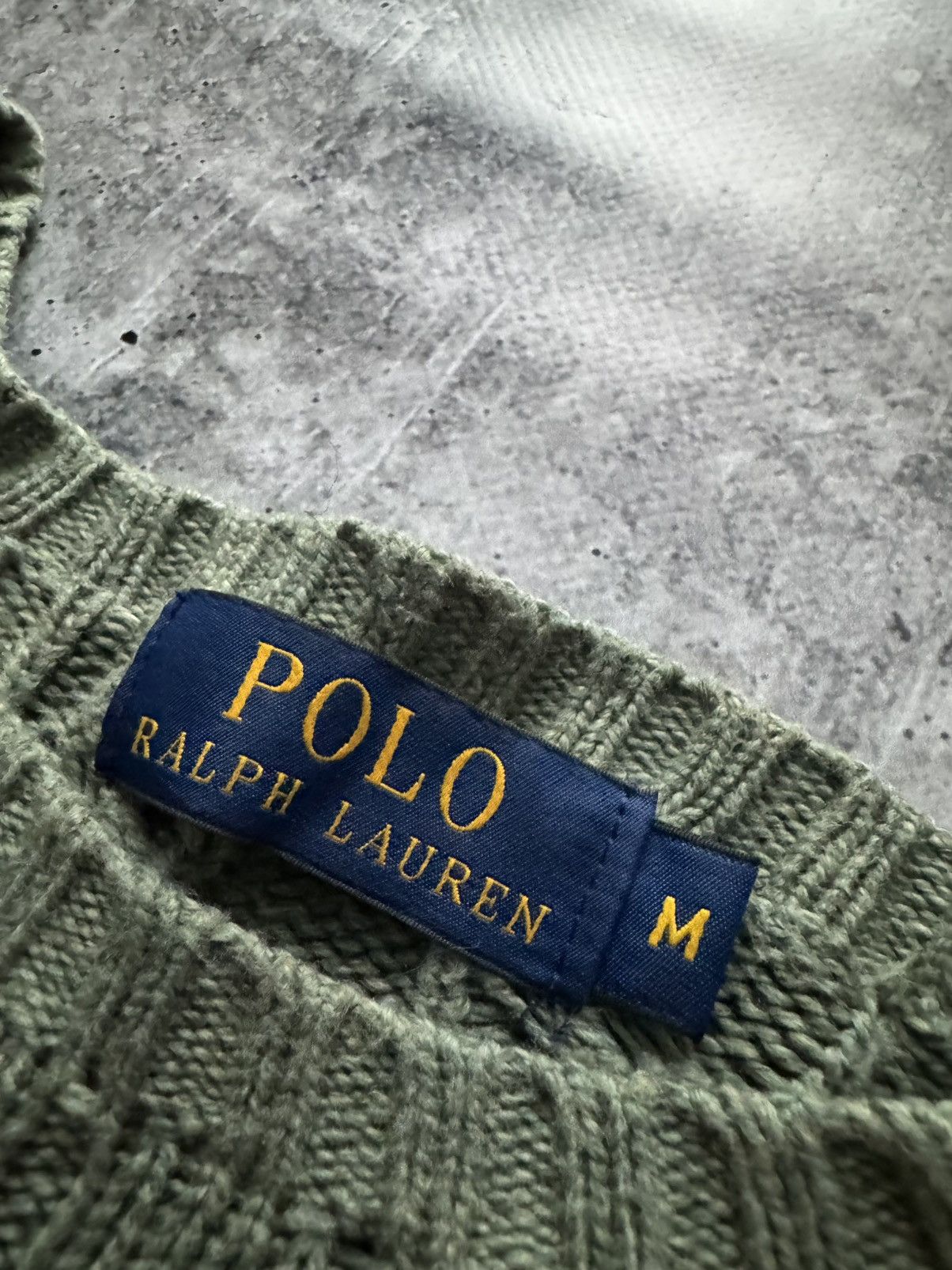Polo Ralph Lauren Polo Ralph Lauren Cable Knit Sweater Vintage pistachio M Size US M / EU 48-50 / 2 - 6 Thumbnail