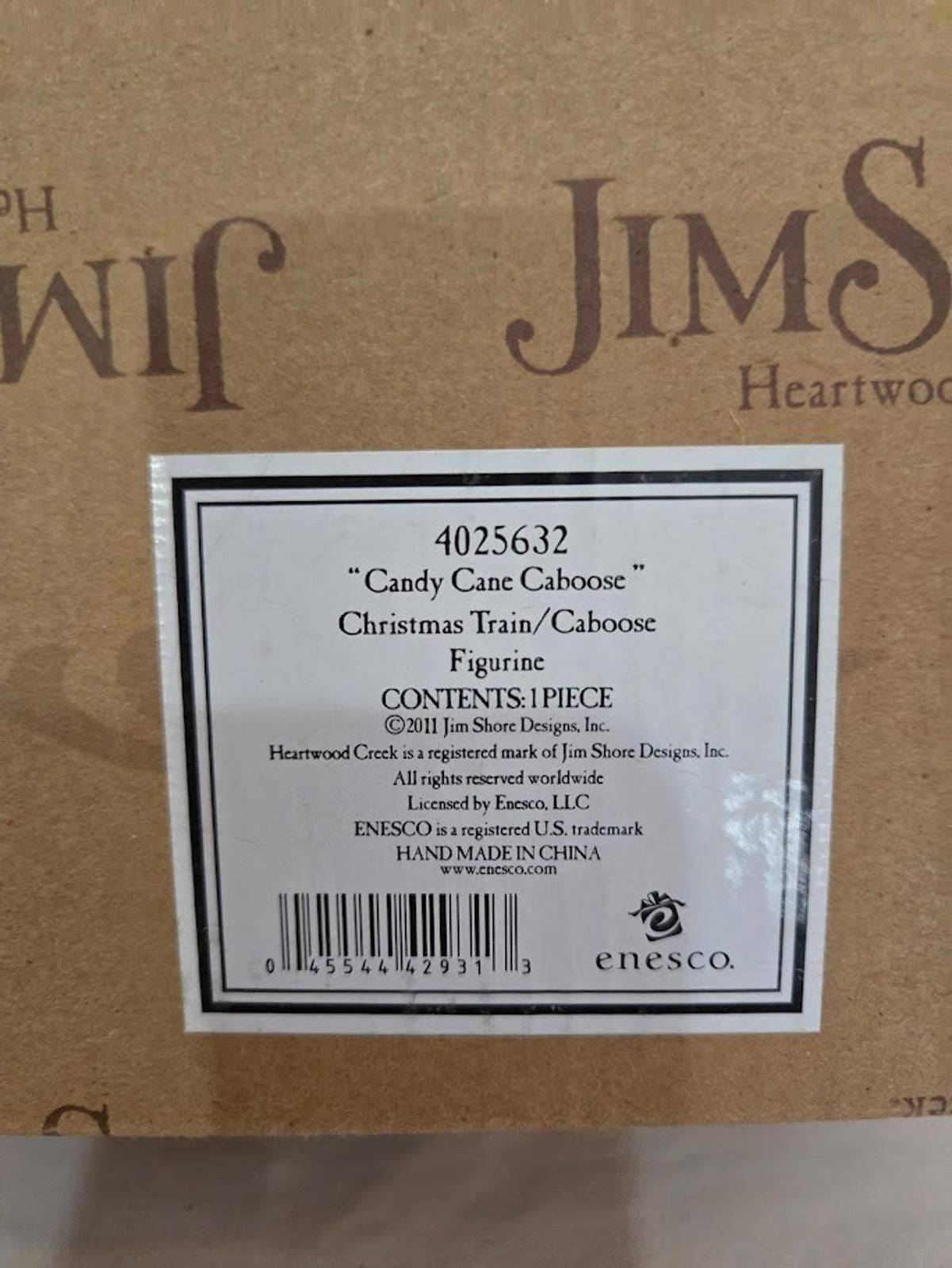 Other Jim Shore Candy Cane Caboose 4025632 Heartwood Creek RARE Size ONE SIZE - 9 Thumbnail