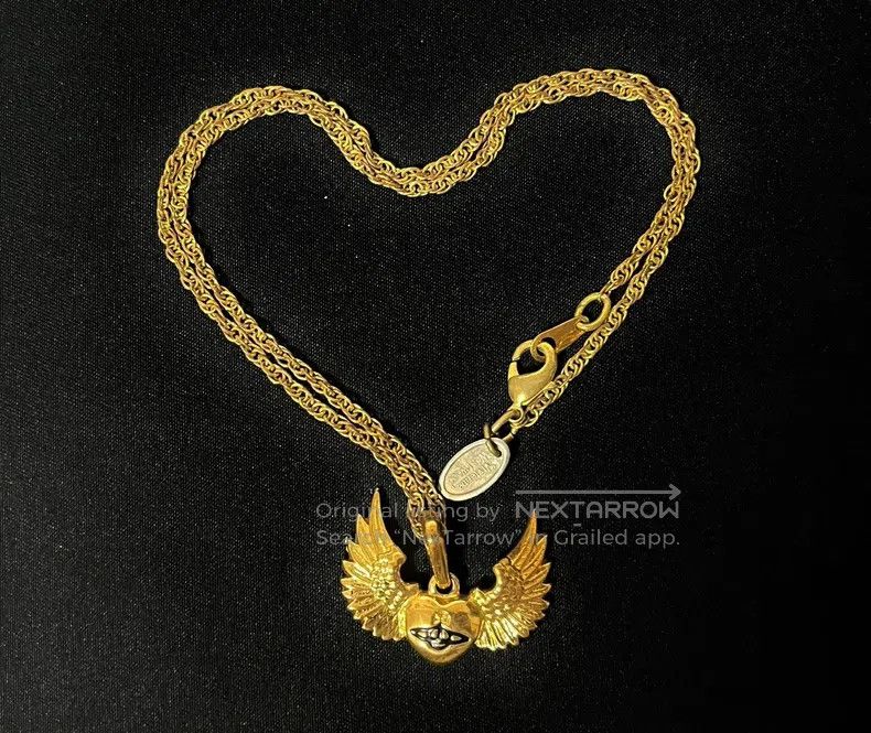 Vivienne Westwood vivienne westwood Rare second-hand gold angel wing heart n Size ONE SIZE - 2 Thumbnail
