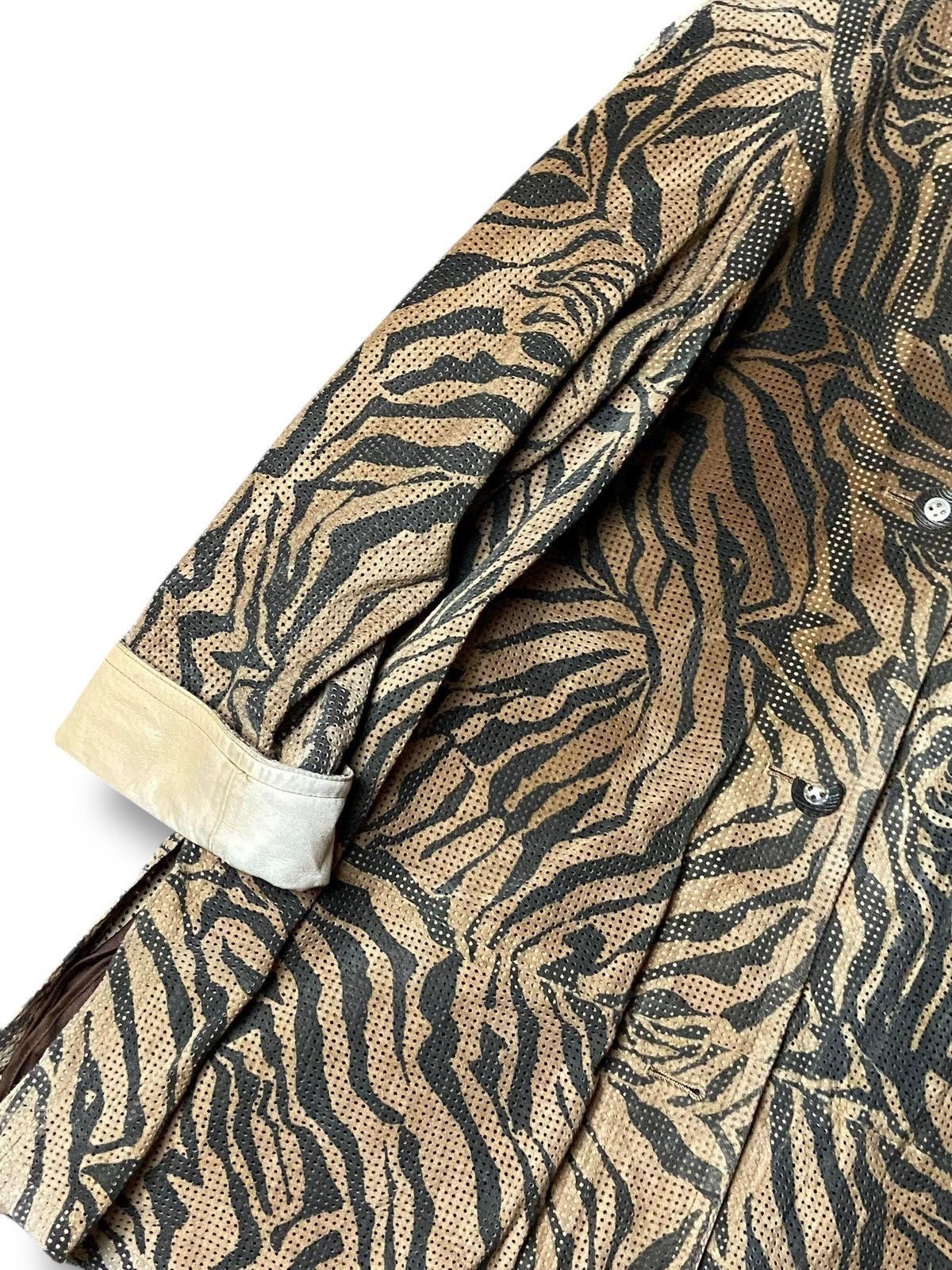 Japanese Brand Cizenne Animal Printed Mix Leather Jacket (161) Size US S / EU 44-46 / 1 - 7 Thumbnail