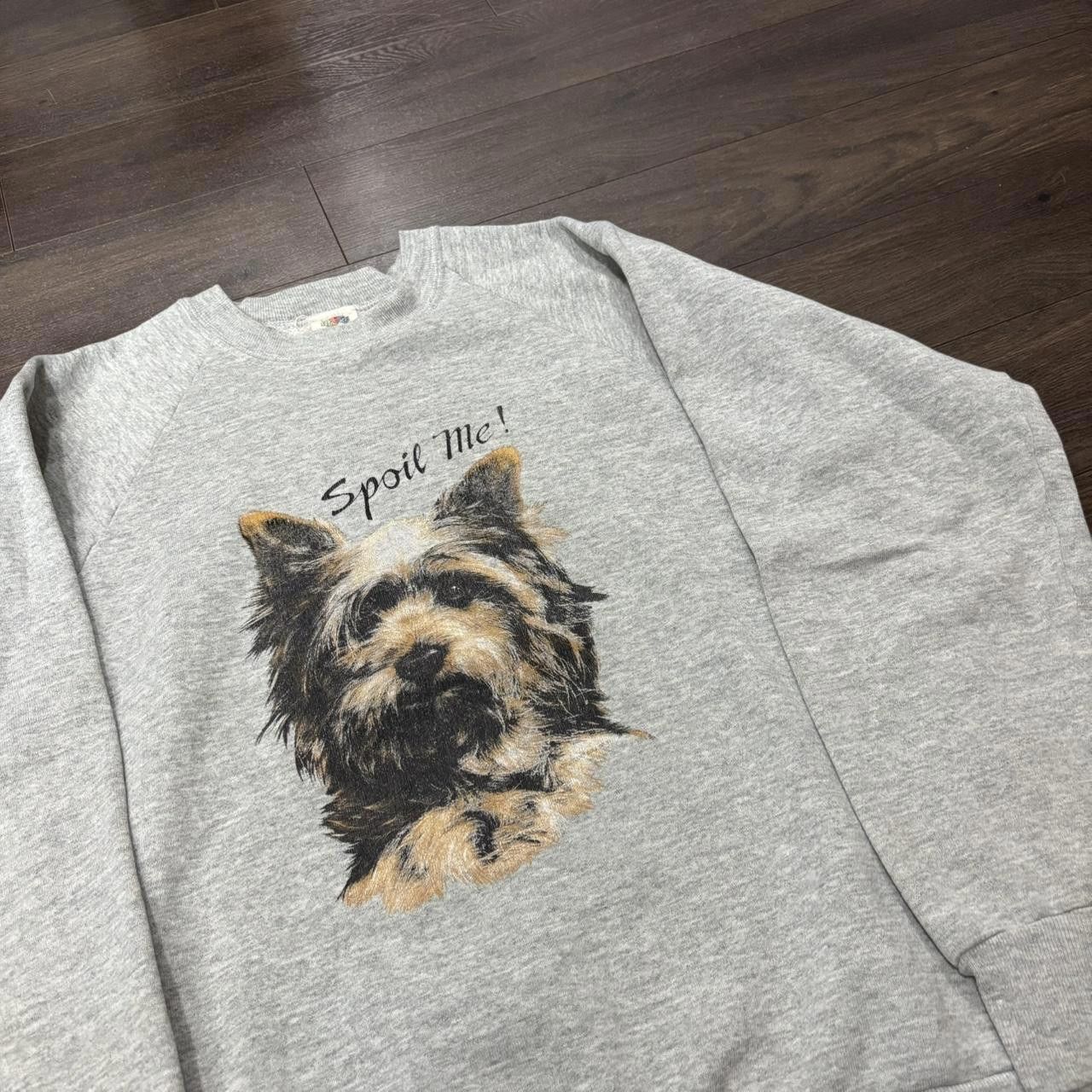 Designer vintage spoil me dog crewneck sweatshirt 90s M/L Size US M / EU 48-50 / 2 - 1 Thumbnail