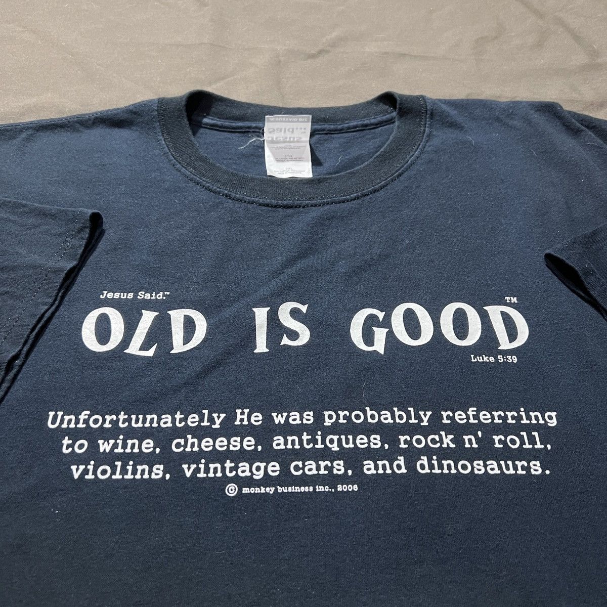 Vintage Vintage Y2K Jesus Said God Bible Holy Promo Tee 2XL Size US XXL / EU 58 / 5 - 1 Thumbnail