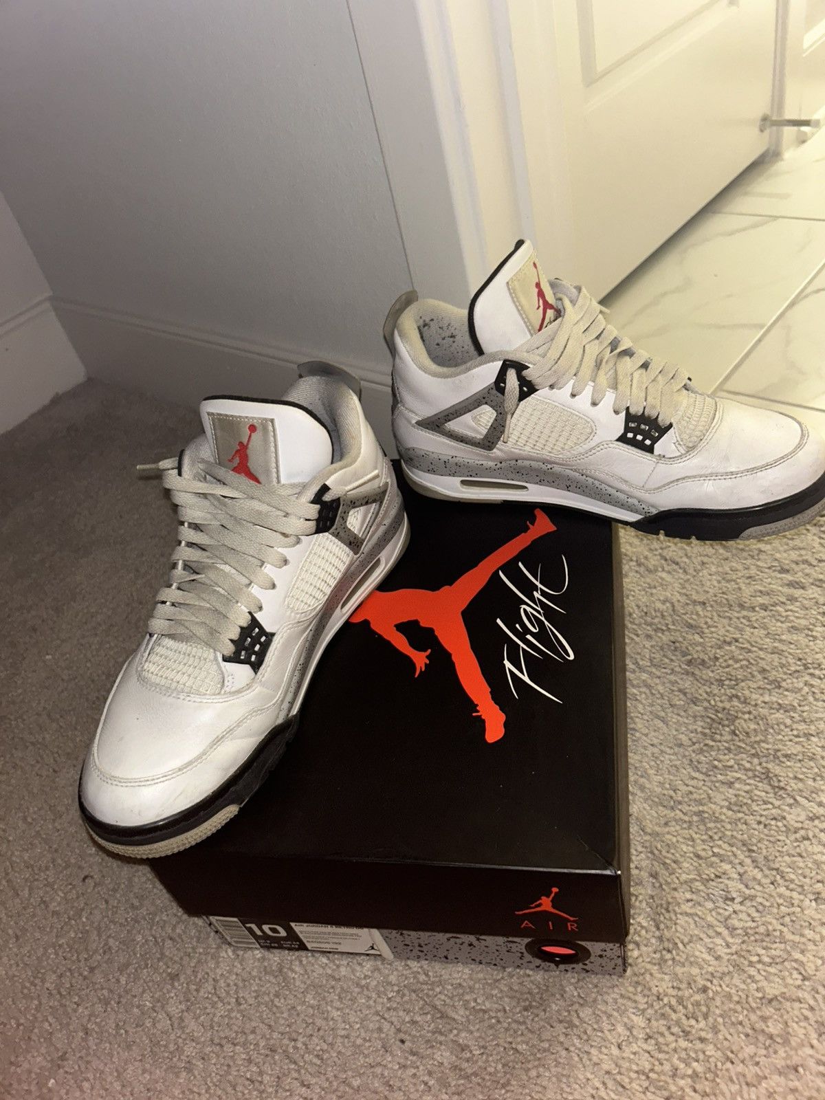 Jordan Brand Jordan 4 White Cement Size US 10 / EU 43 - 6 Thumbnail