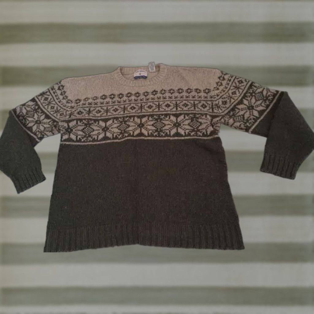 High Sierra VINTAGE High Sierra Sweater Knit Pullover Men's XL Beige Wool Acrylic Cotton 26in Pit to Pit 26in Long X-Large Size US XL / EU 56 / 4 - 1 Thumbnail