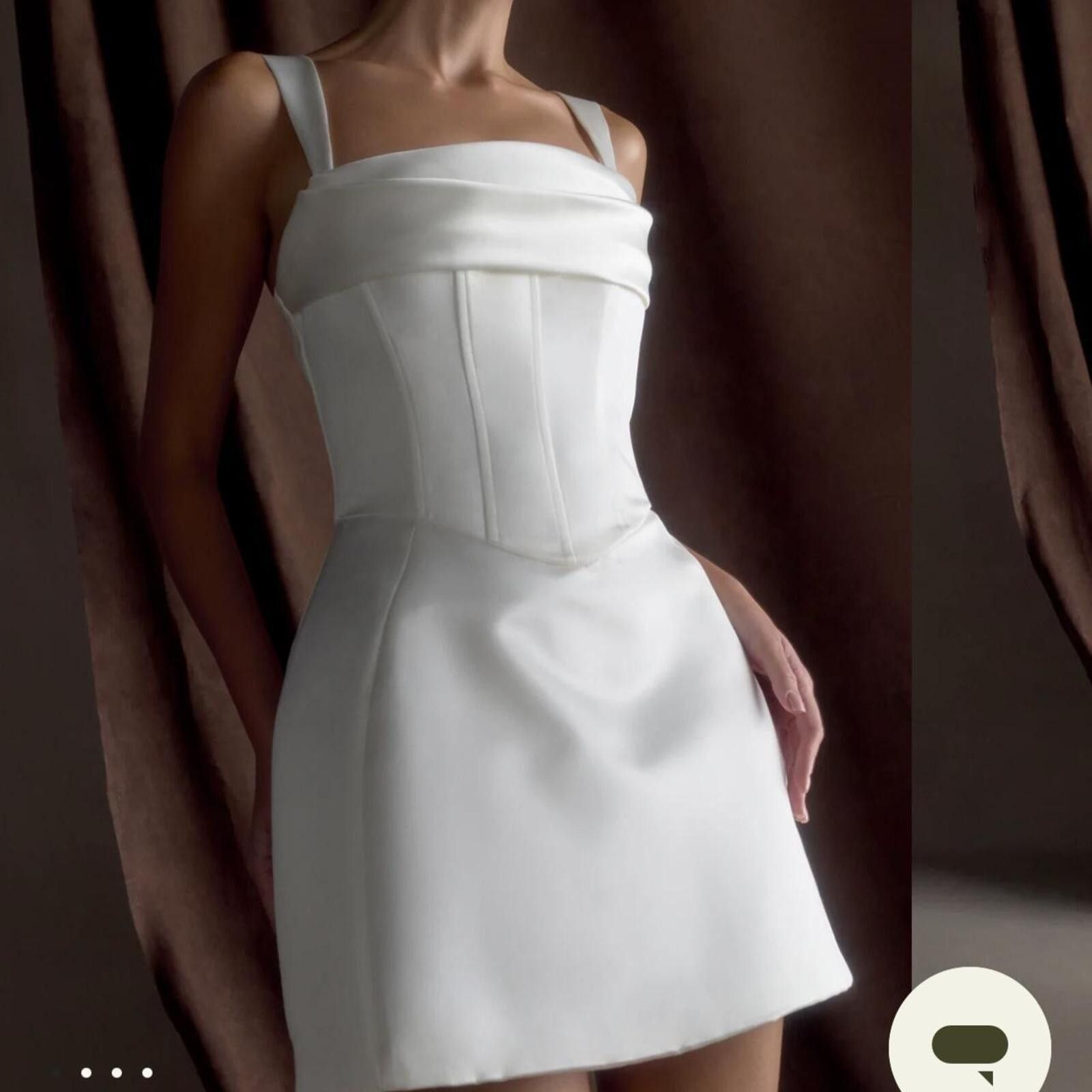 Other Meshki - Isabel Satin Corset Mini Dress Size XXL / US 16-18 / IT 52-54 - 1 Thumbnail