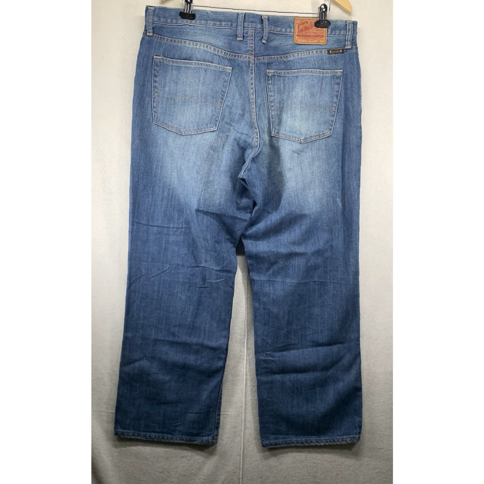 Lucky Brand VINTAGE Lucky Brand Men's Jeans 38x29 Straight Leg Cotton Medium Wash 90s Preppy Size US 38 / EU 54 - 2 Thumbnail