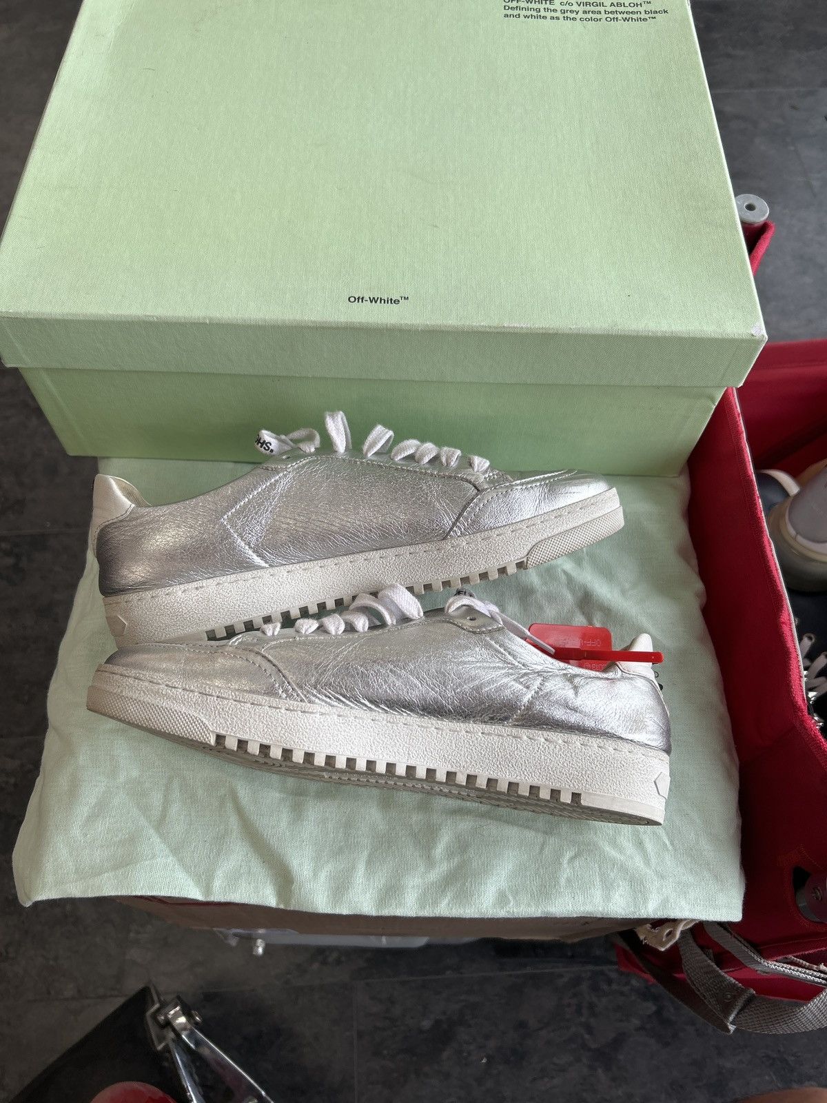 Off-White Off white silver lows Size US 8 / IT 38 - 6 Thumbnail