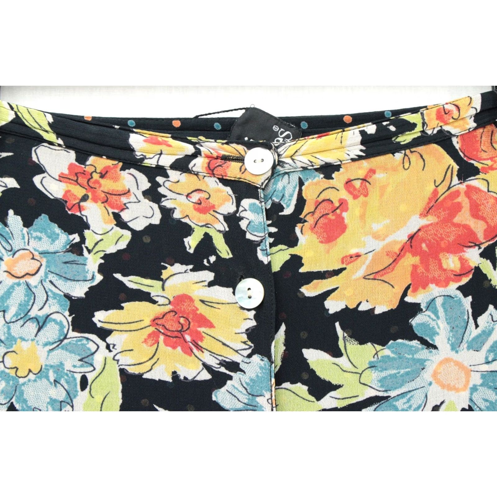Vintage VINTAGE Ali Miles Maxi Skirt Womens 16 Reversable Boho Floral Polka Dots Witchy Summer Skirt Womens - Size 38" / US 16 / IT 52 - 3 Thumbnail