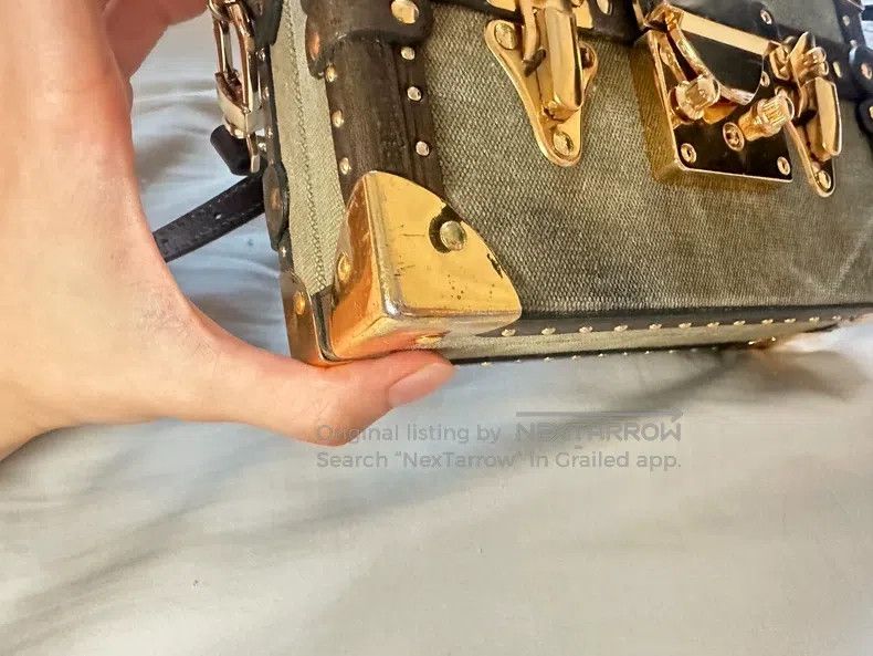 READYMADE Ready Made size os Hard Shell Bag, Made of WWII Military Fa Size ONE SIZE - 5 Thumbnail