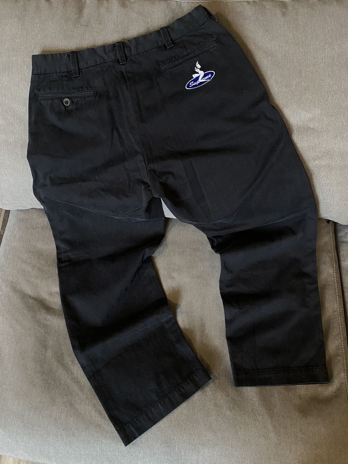Supreme Pin Up Chino Pant Black Star 34（パンツ 22ss supreme