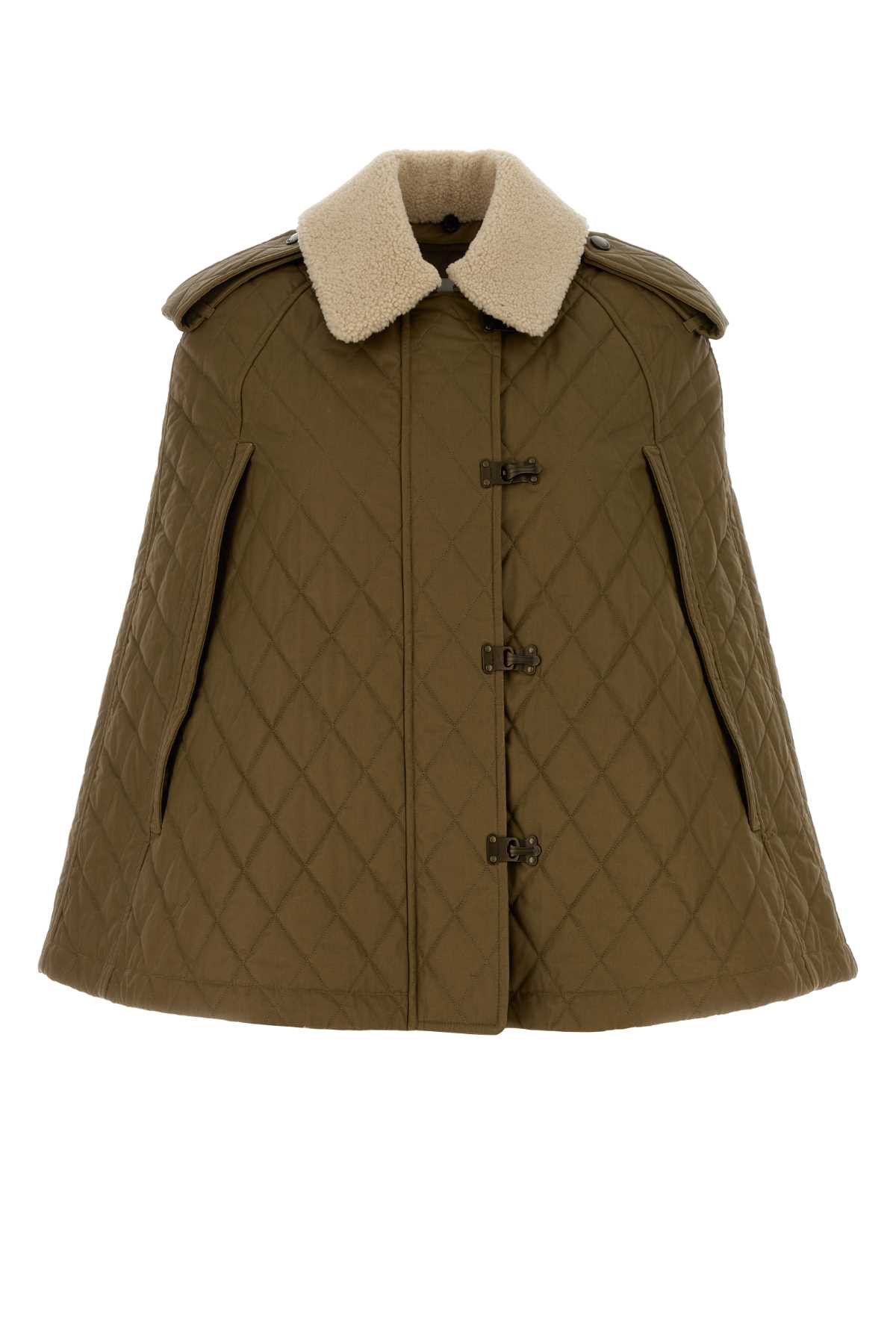 Burberry Khaki Cotton Cape Size M / US 6-8 / IT 42-44 - 1 Thumbnail