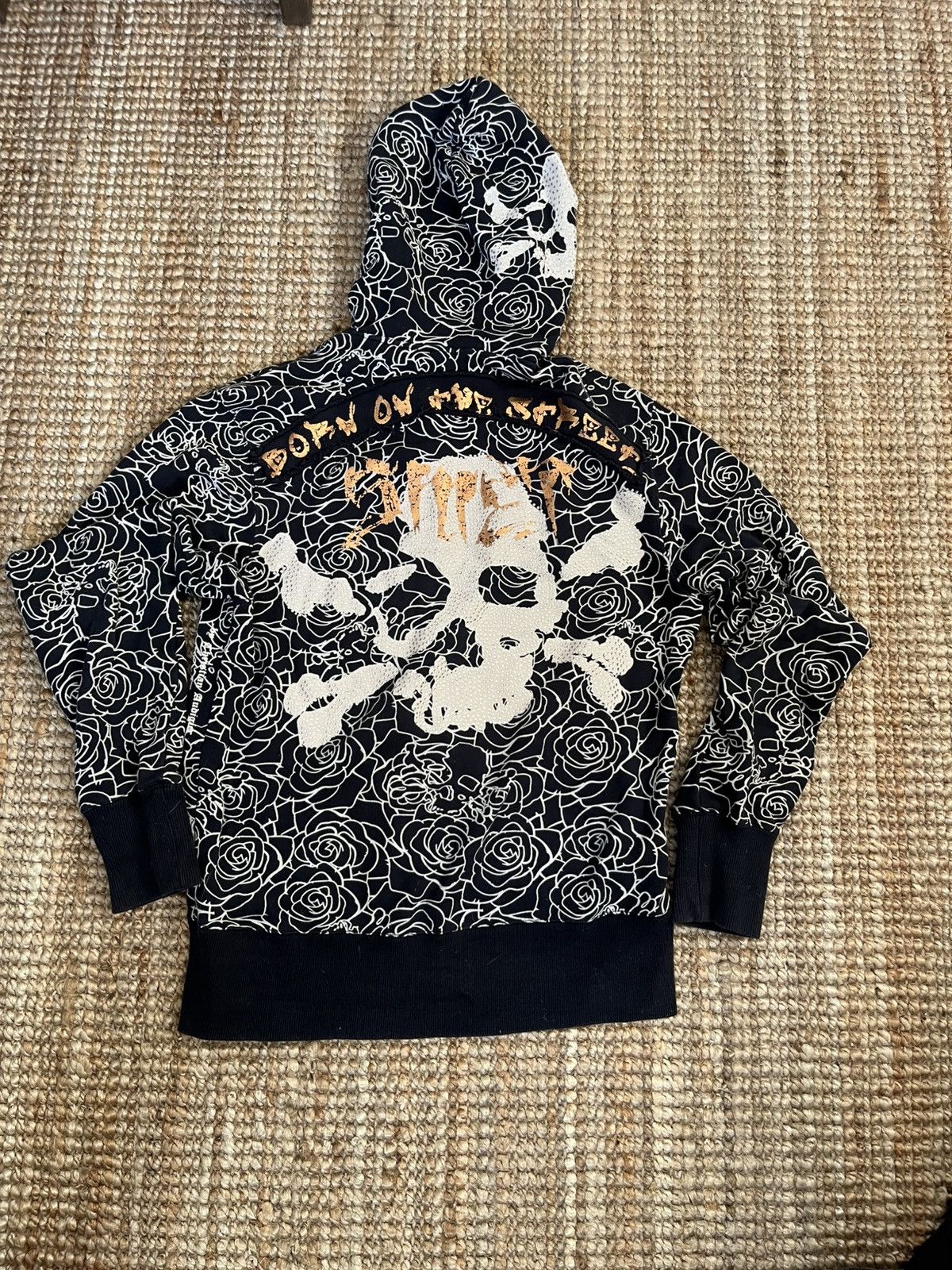 Christian Audigier SMET by Christian Audiger Rhinestone Skull Zip-up Size US S / EU 44-46 / 1 - 1 Thumbnail