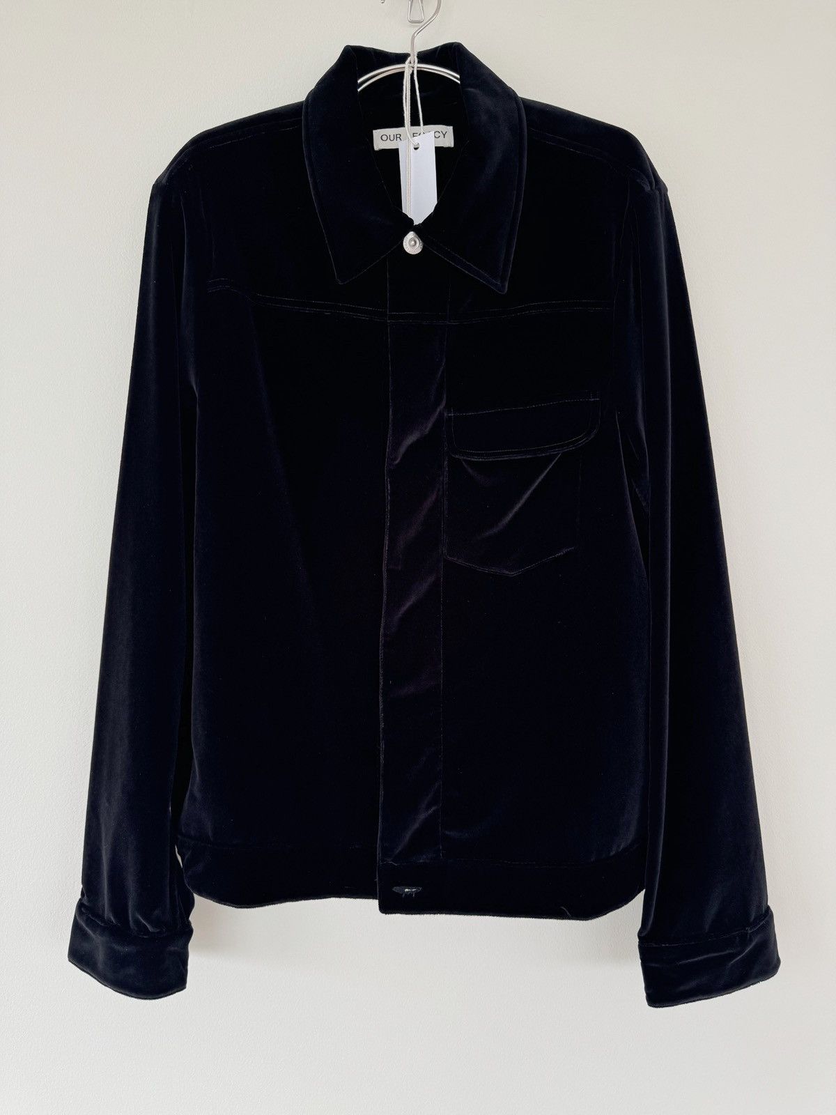 Our Legacy Fall 22 Reborn Jacket Black Emotional Velvet Size US M / EU 48-50 / 2 - 1 Thumbnail