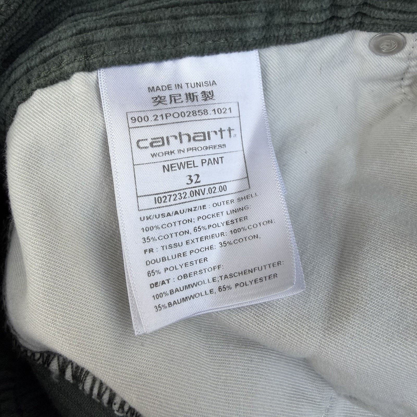 Carhartt × Carhartt Wip × Hypebeast Carhartt WIP Work In Progress Newel Corduroy Pants Size 32 Size US 32 / EU 48 - 7 Thumbnail