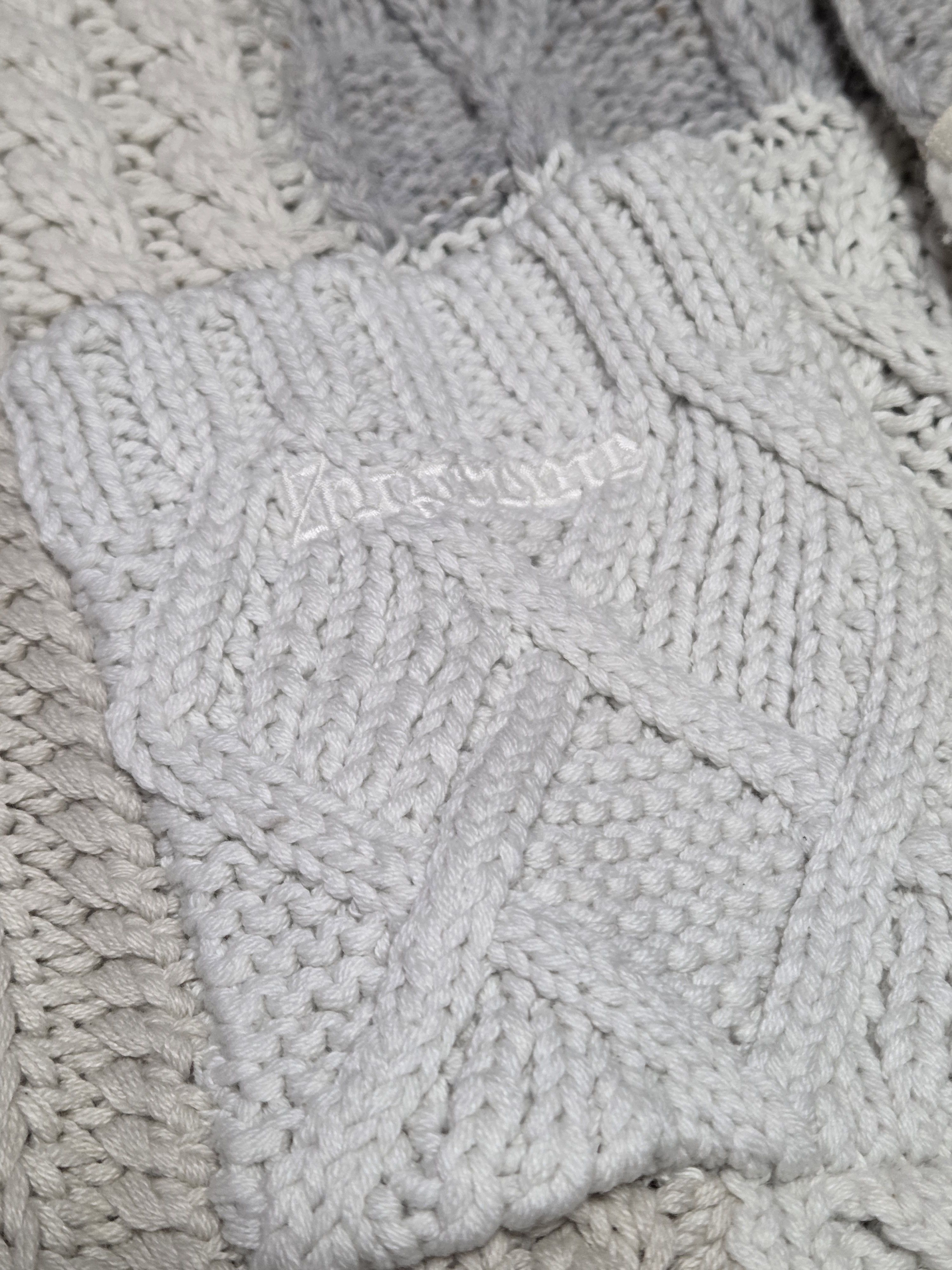Supreme Supreme Patchwork Cable Knit Cardigan Ivory Size US M / EU 48-50 / 2 - 6 Thumbnail