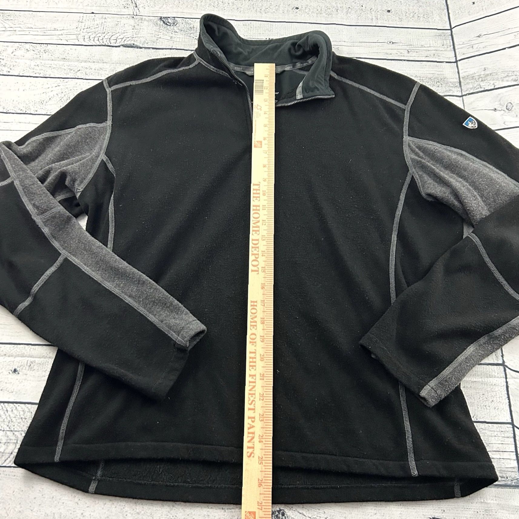 Vintage Kuhl Fleece Jacket 1/4 Zip Pullover Men's XL Black Size US XL / EU 56 / 4 - 4 Thumbnail