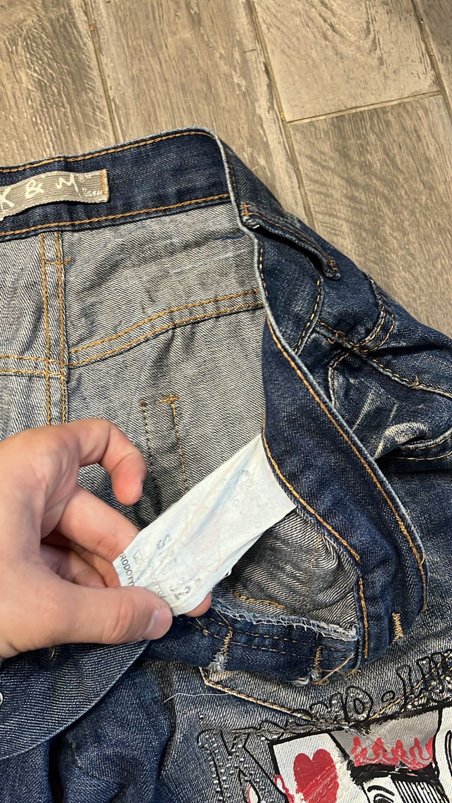 Japanese Brand Vintage hype Poker Kosmo & Lupo jeans Size US 32 / EU 48 - 6 Thumbnail