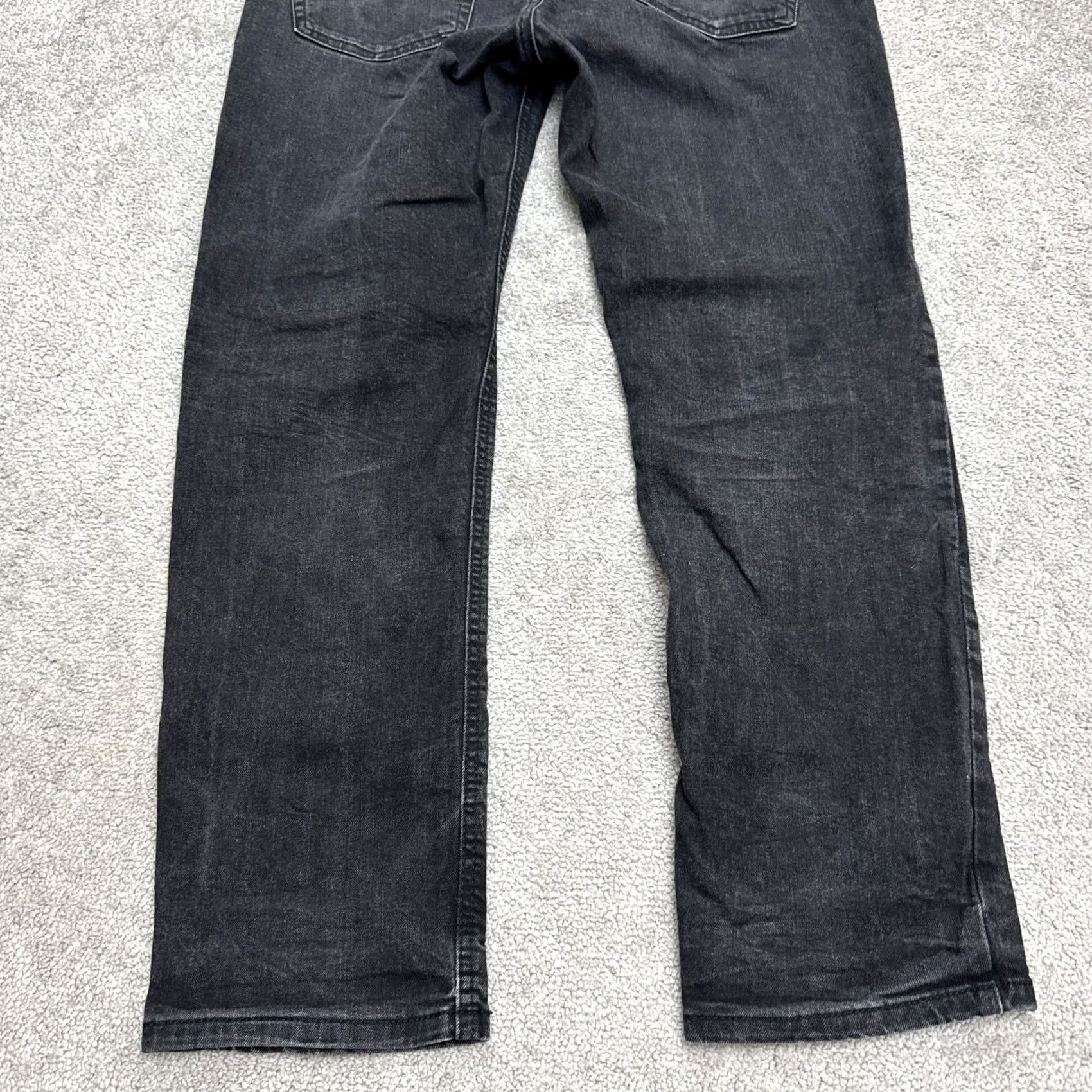 Levi's Levi's 541 Athletic Fit Tapered Denim Jeans Mens 33x30 Black Dark Wash Cotton Jeans Mens Adjustable Button Zip 5-Pocket Design Size US 33 - 5 Thumbnail
