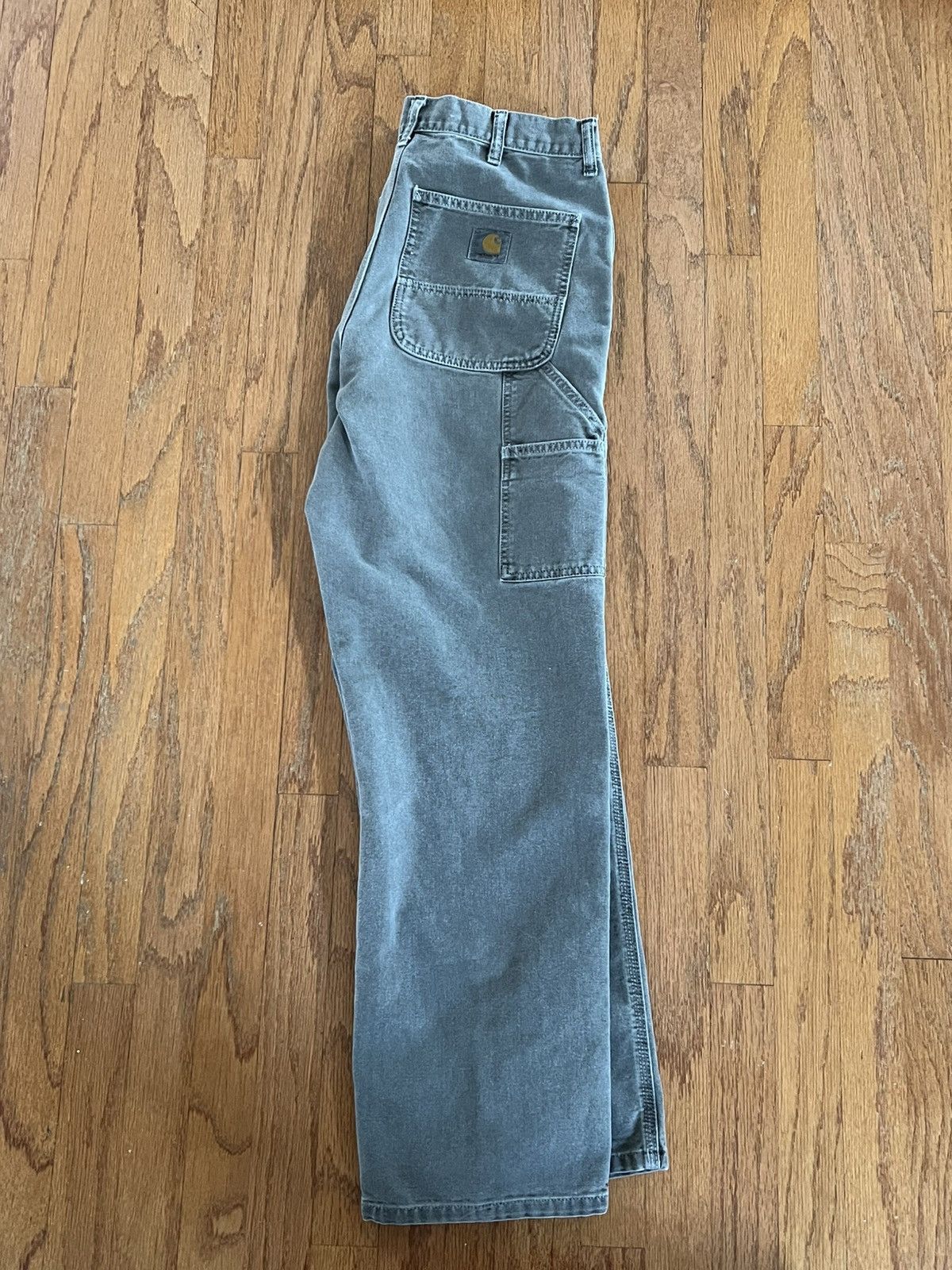 Carhartt × Vintage Carhartt Single Knee Pant Baggy Fit Vintage Dark Gray Jeans Size US 32 / EU 48 - 2 Thumbnail