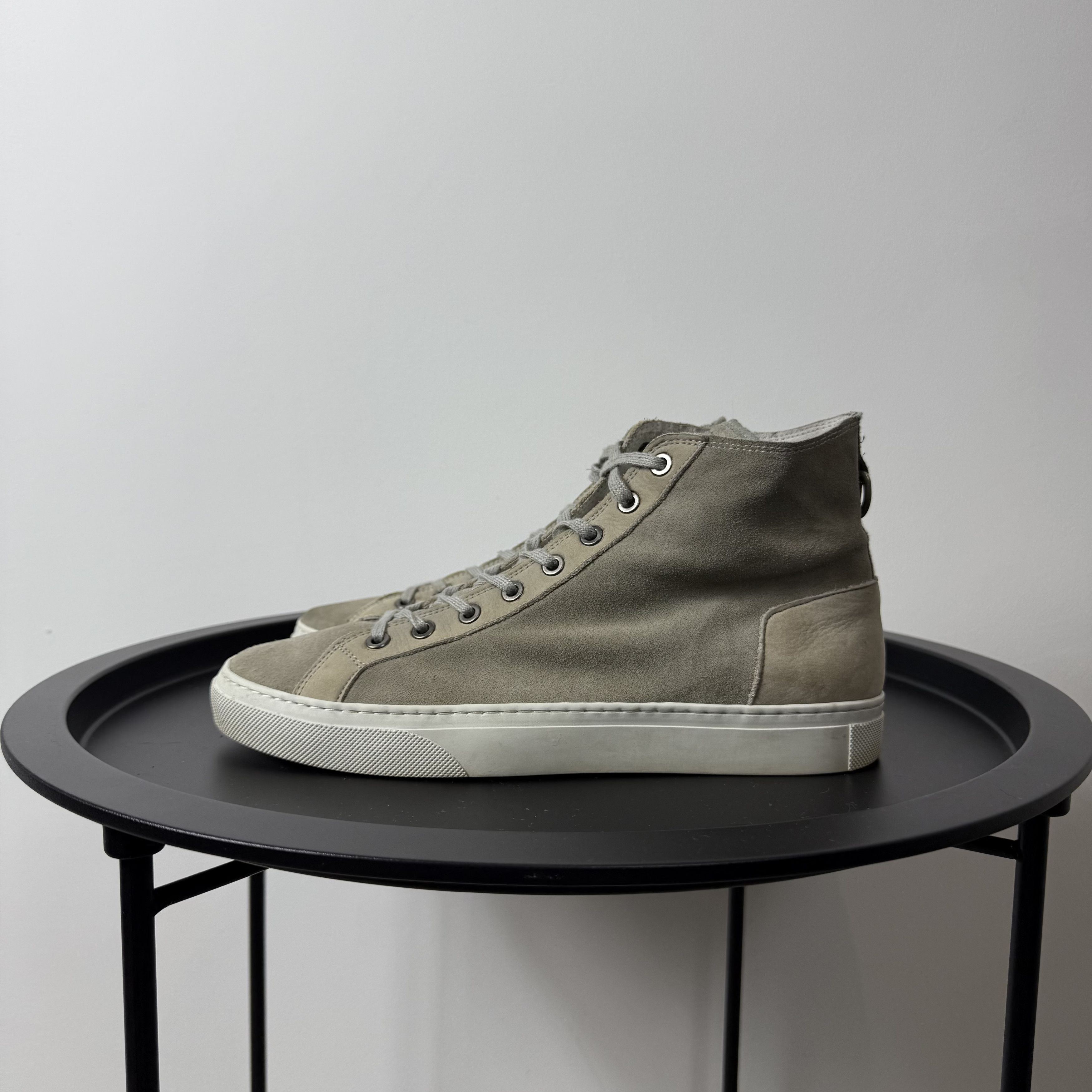 Allsaints Allsaints Beige Hi-Top Formal Sneakers Size US 8 / EU 41 - 2 Thumbnail