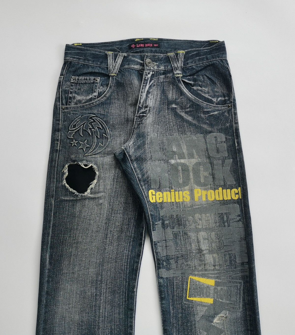 Other Lang Rock Print Denim Jeans Size US 30 / EU 46 - 1 Thumbnail