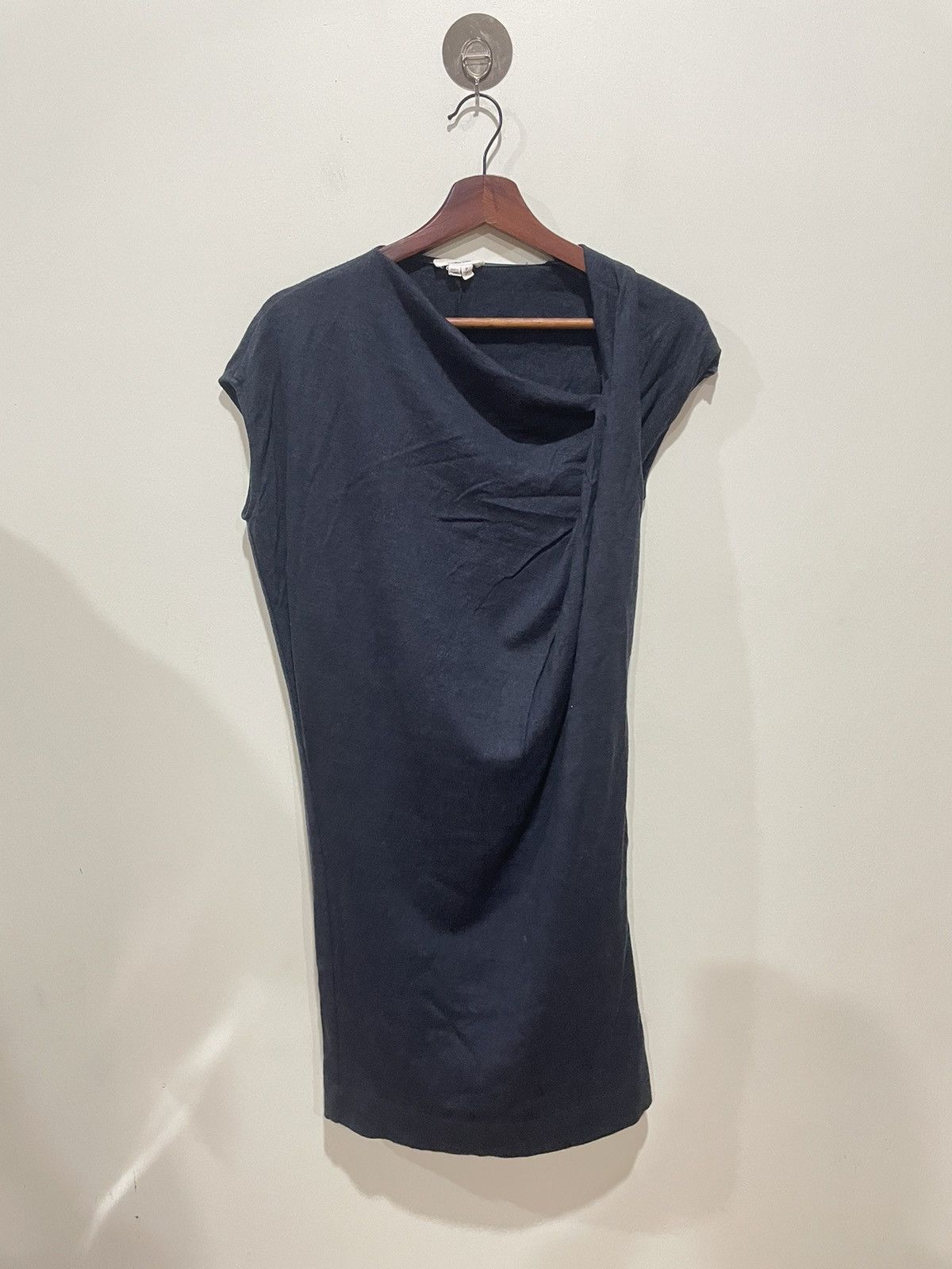 image of Helmut Lang Body Twist Knot Dress in Black, Women's