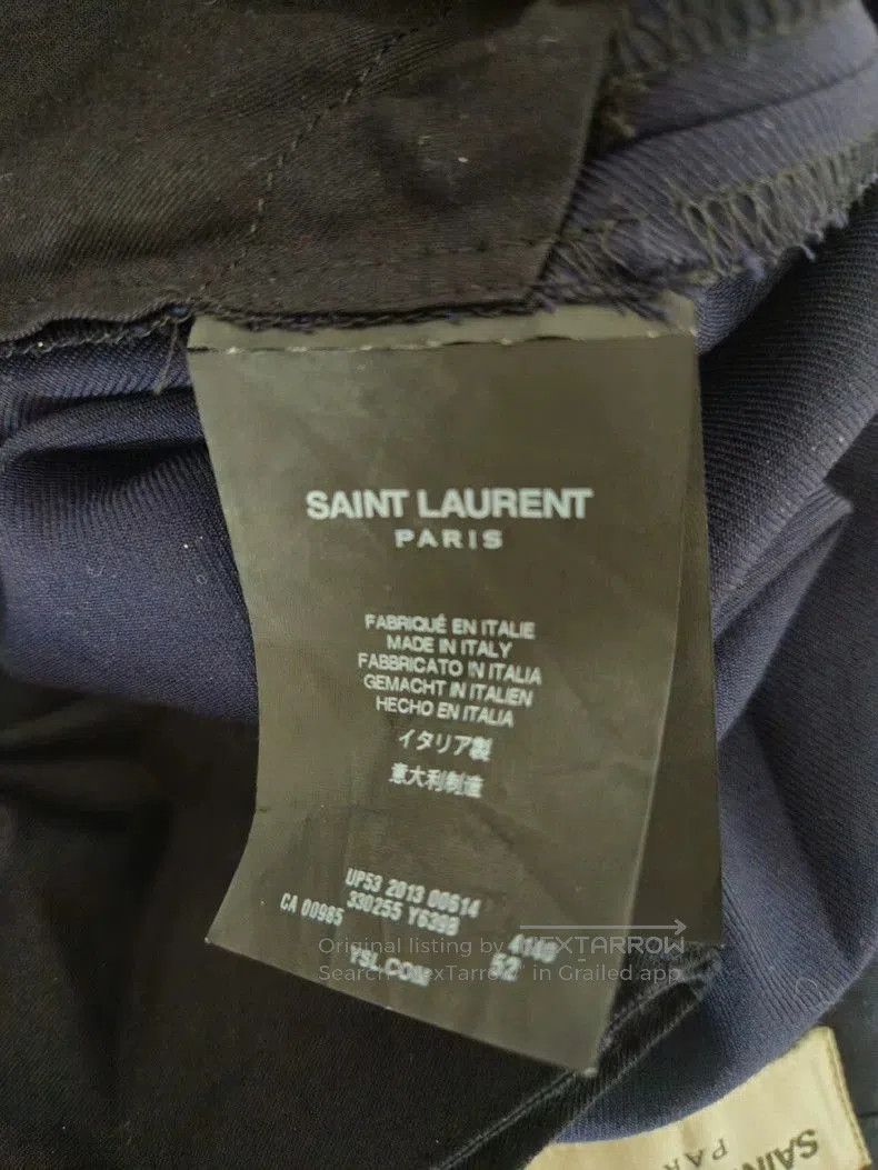 Hedi Slimane Saint Laurent Paris 2013FW Runway Zip Trousers. Size US 36 / EU 52 - 7 Thumbnail