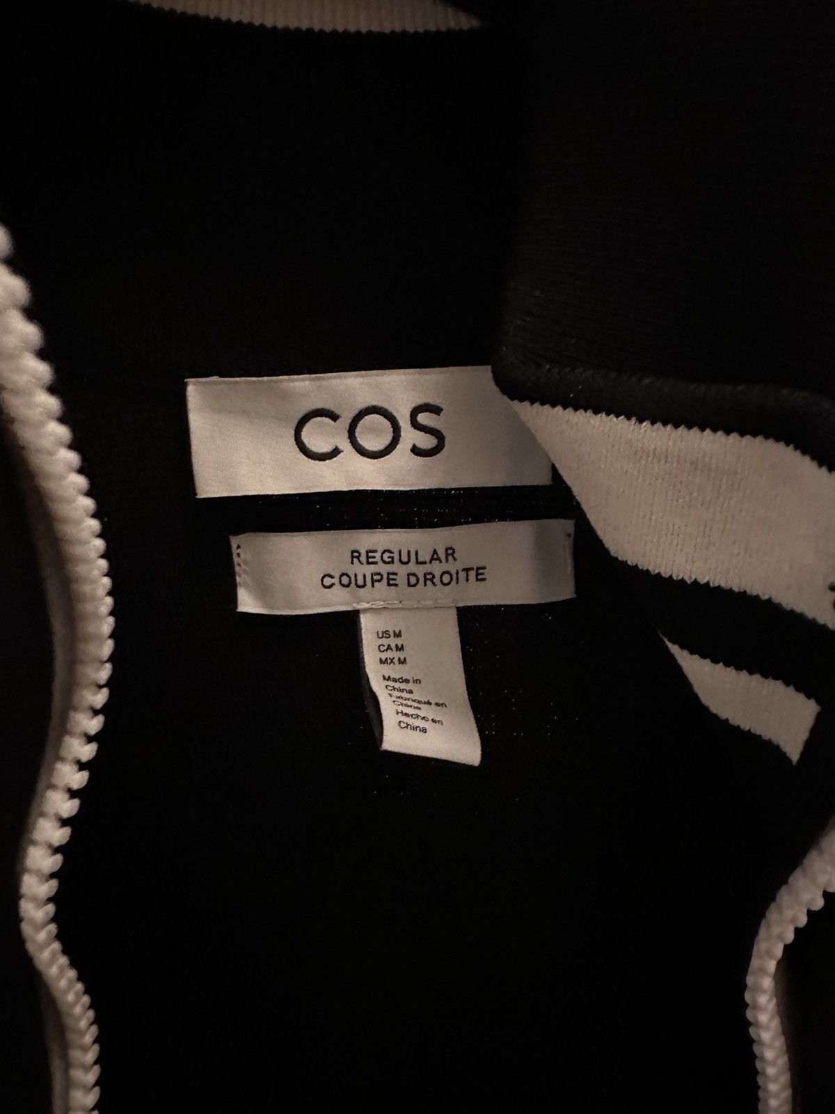COS Contrast-Stripe Knitted Track Jacket