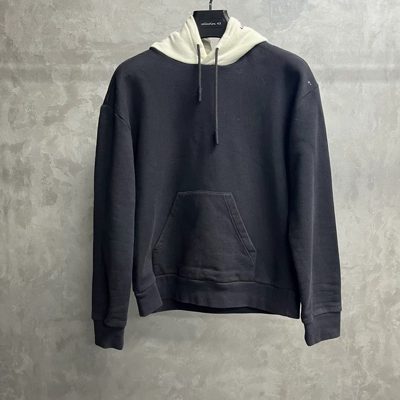 Louis Vuitton Black color-block logo hooded slouchy long-sl